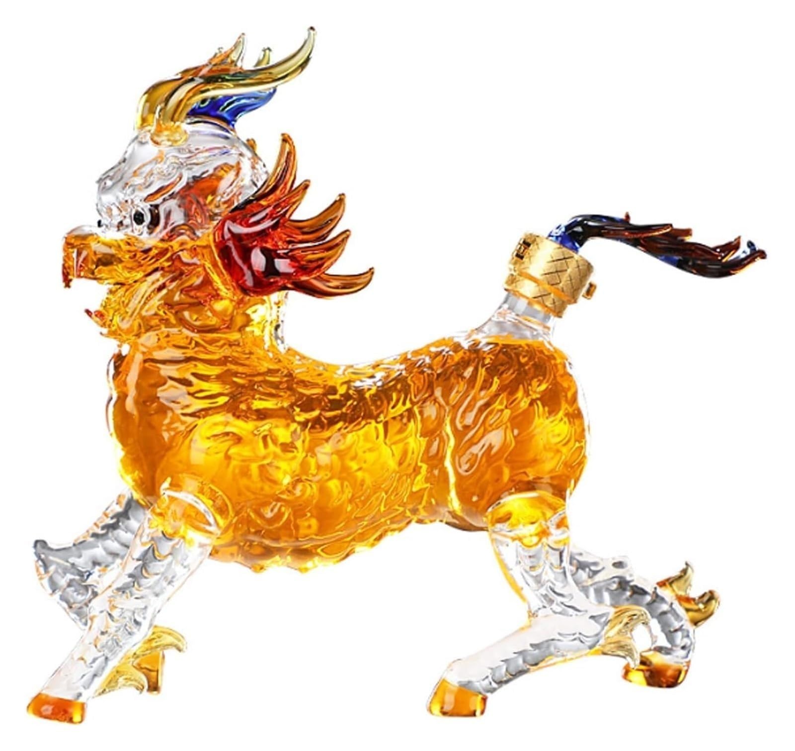 Butelki na whisky i wino, 1000 ml szklany dekanter do whisky Kirin Sculpture