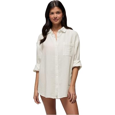 Prana Hideaways Button Down Top alba