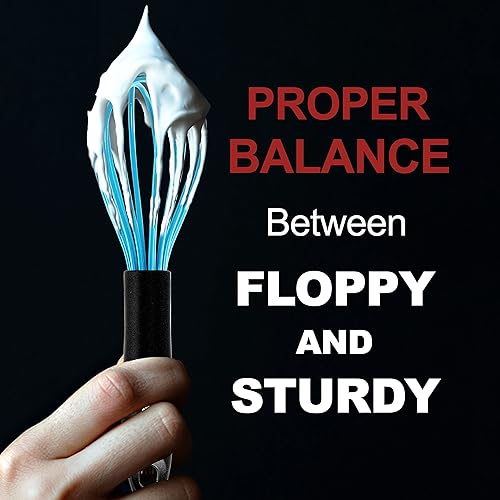 Miniatura 2 de Anaeat Batidor de globo de silicona, perfecto para utensilios de cocina antiadherentes, batidora de leche y huevos, batidor de cocina resistente al