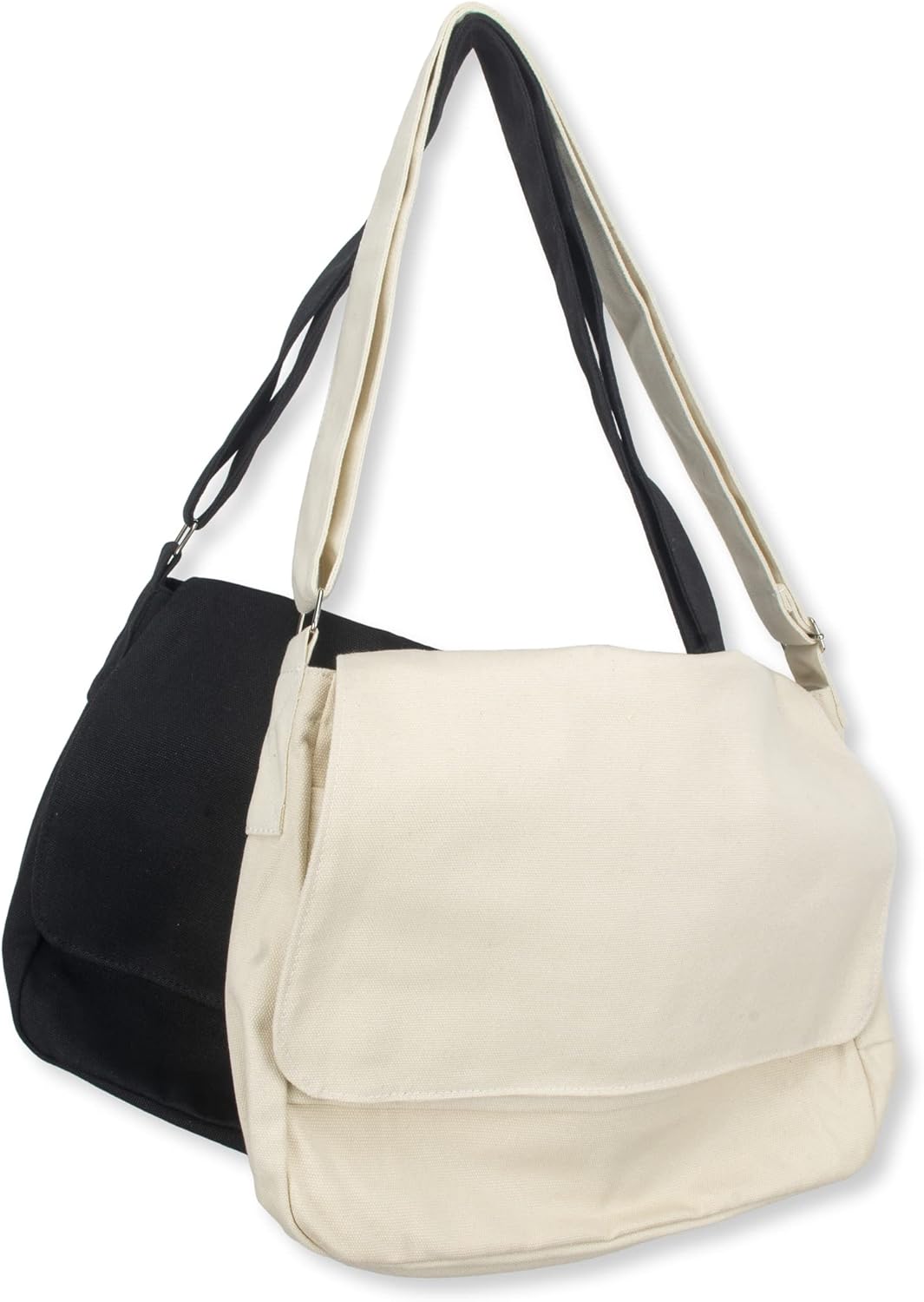 Canvas Messenger Bag Cross Body Bag Shoulder Bag Simple Design Thick and Sturdy - Image 8