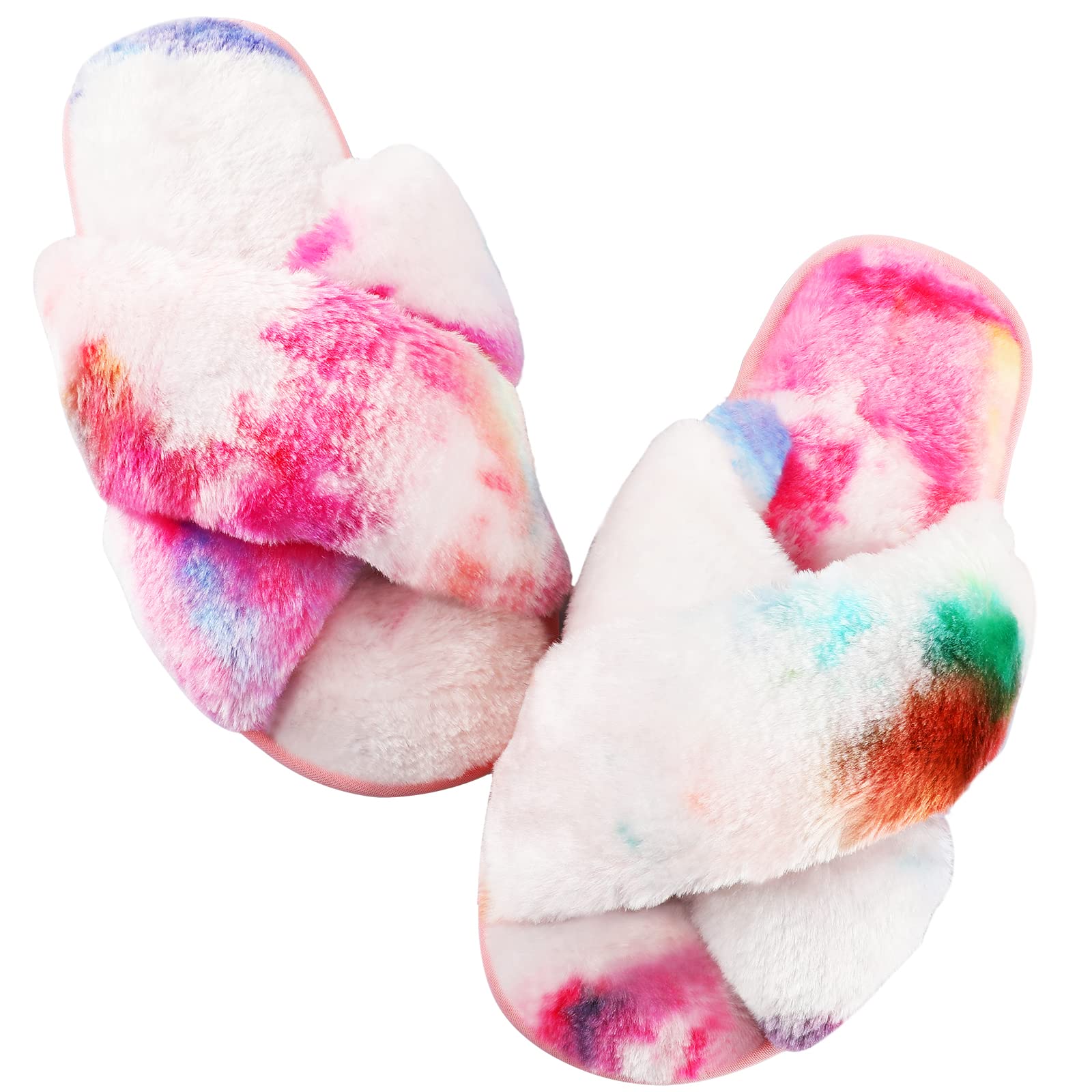 ENIXWH Pantofole Alien Pou Peluche Bambola Animale Soffici Slippers per Bambini Adulto Donna Divertente Inverno, bianco, 35/42 EU