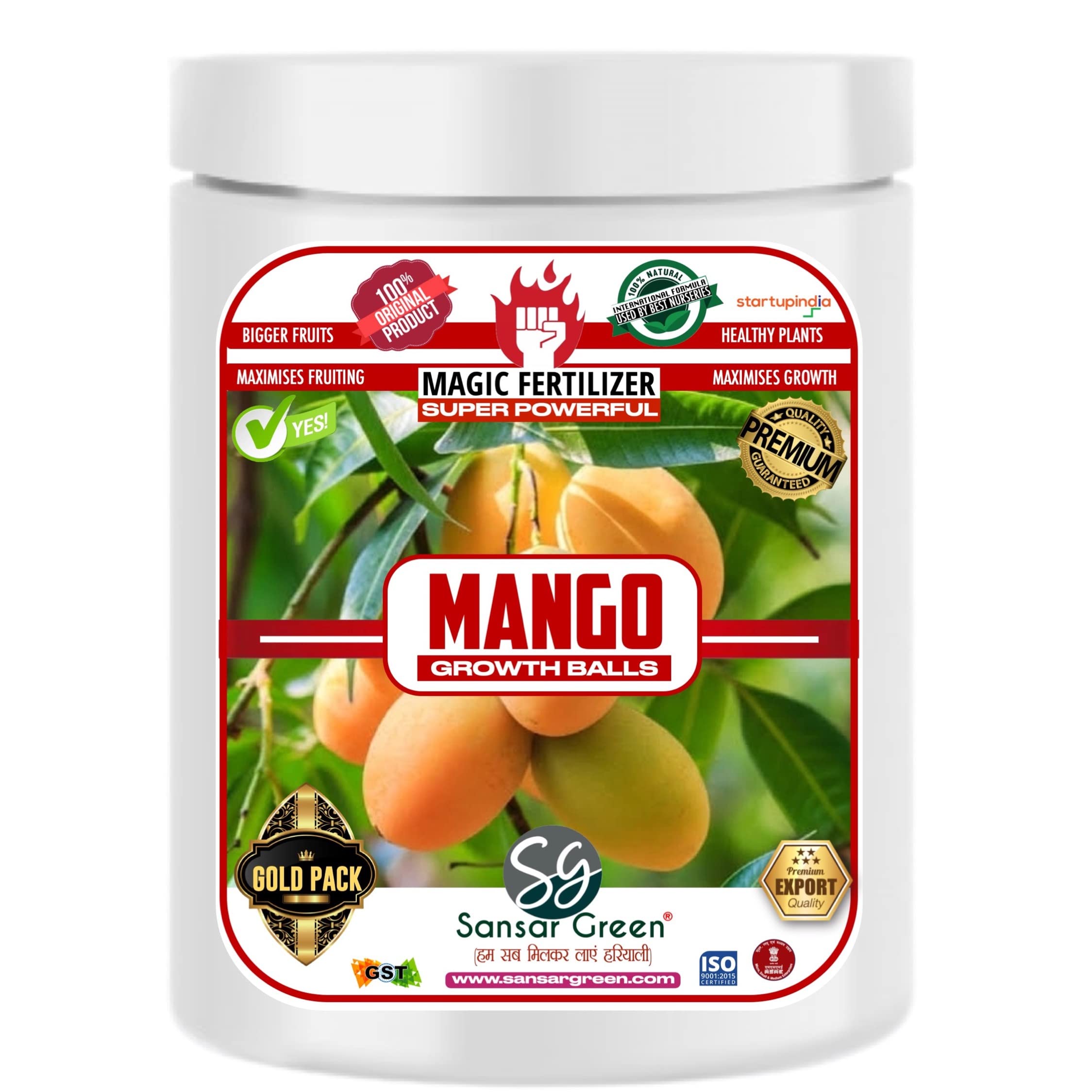 Sansar Green® Mango Growth Magic Balls Fertilizer for Maximising Fruiting and Fast Growth in Plants. (900 gm) (B0C33P4B7B) Amazon Price History, Amazon Price Tracker