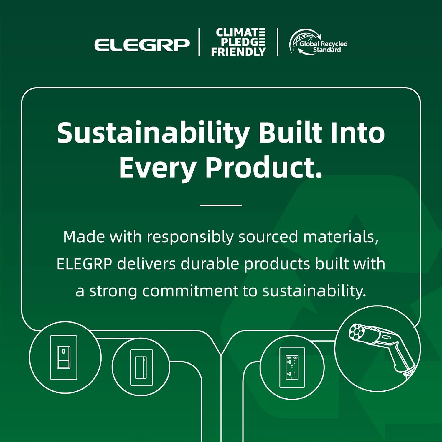 ELEGRP Level 1/2 EV Charger, 16 Amp, Portable J1772 Electric Car Charger, 25FT Cable, NEMA 6-20 & 5-15 Adapter, 110V-240V for BEVs/PHEVs, PBE & LRC Technology - Image 9