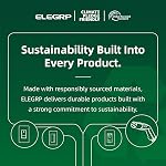 ELEGRP G1215PA G20PAS Patented Auto Monitoring GFCI Replacement Plug Assembly, Auto Reset 15A Grounded 3 Wires 3 Prongs for Smart Toilet, Power Pressure Washer, Pool Pump etc, UL, 1 Pack, White