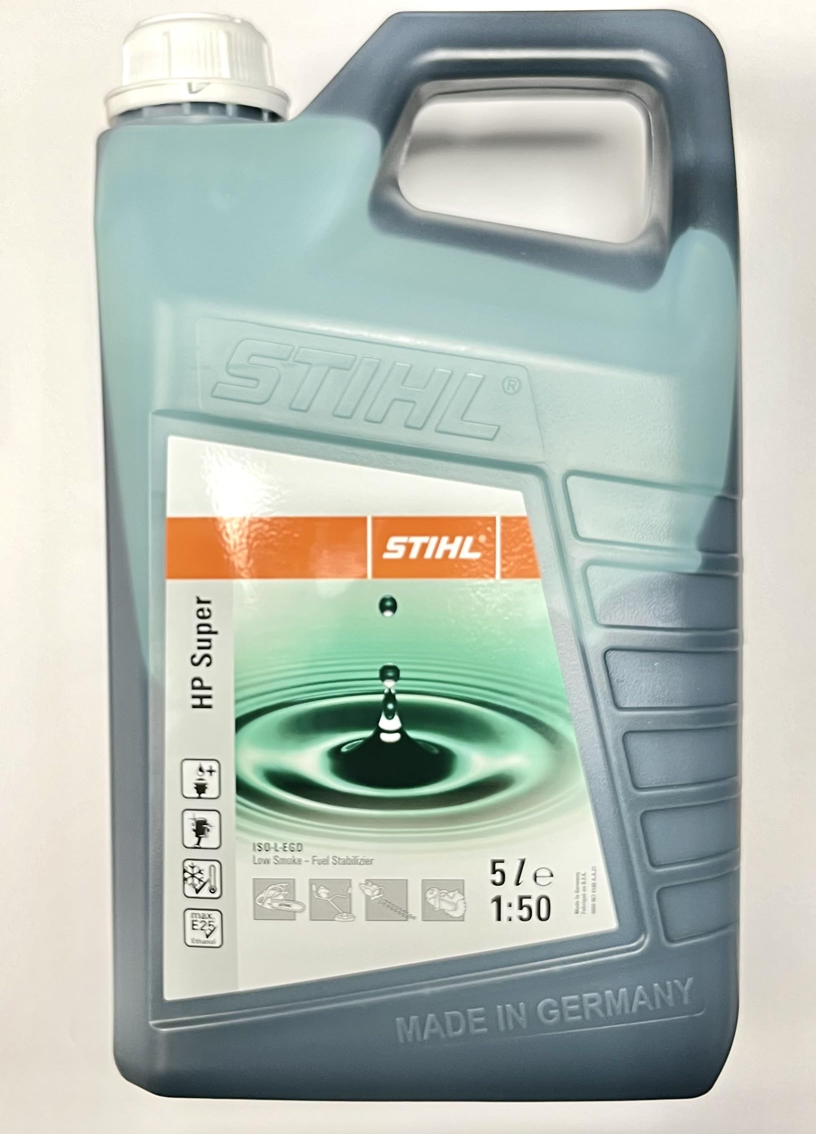 Aceite sintético HP SUPER verde de 5 litros. Diseñado para Stihl
