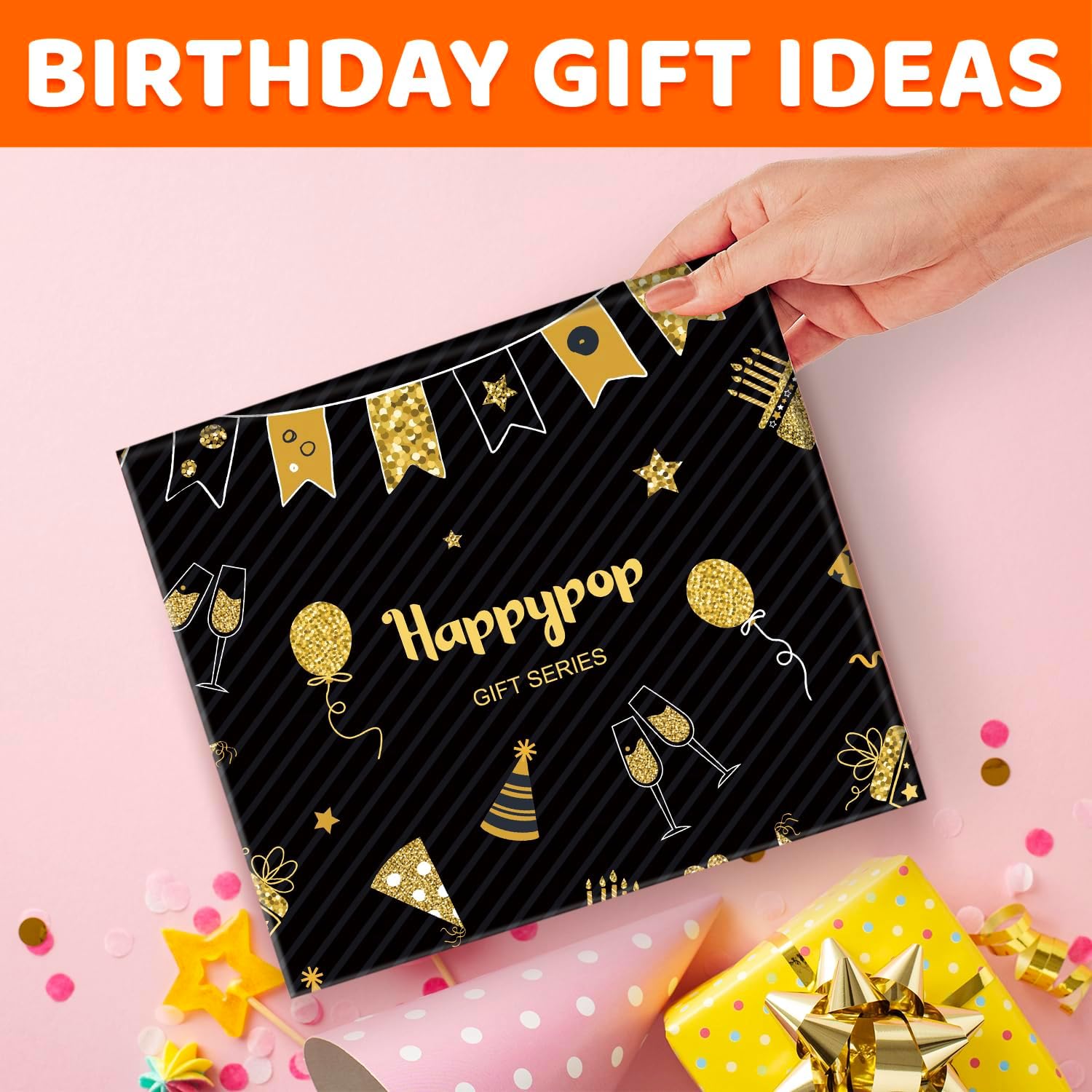 HAPPYPOP Birthday Gifts for Women Men - Novelty 20 30 40 60 70 Year Old Socks with Greeting Card - Image 2