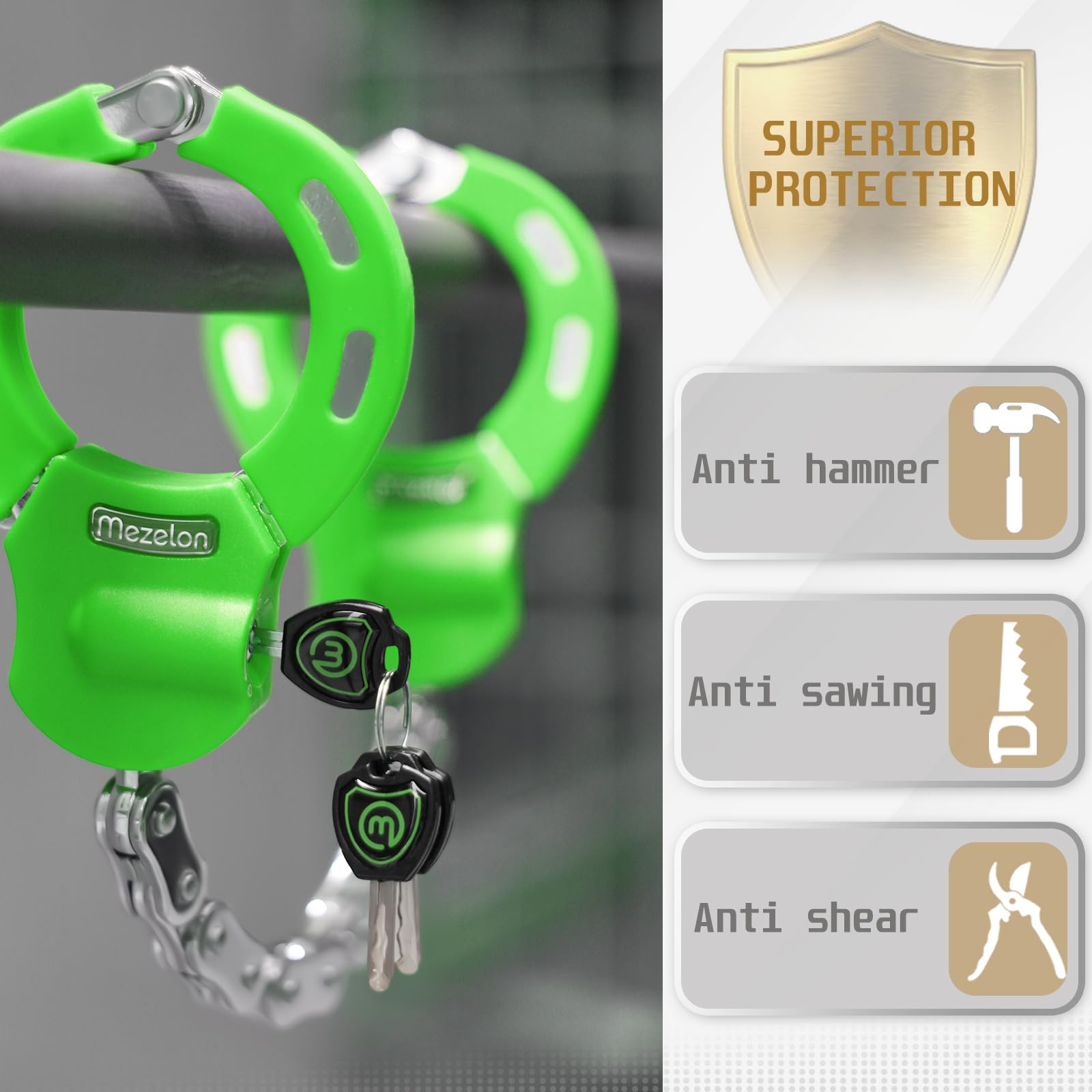Mezelon E Scooter Lock, A-green - Image 3