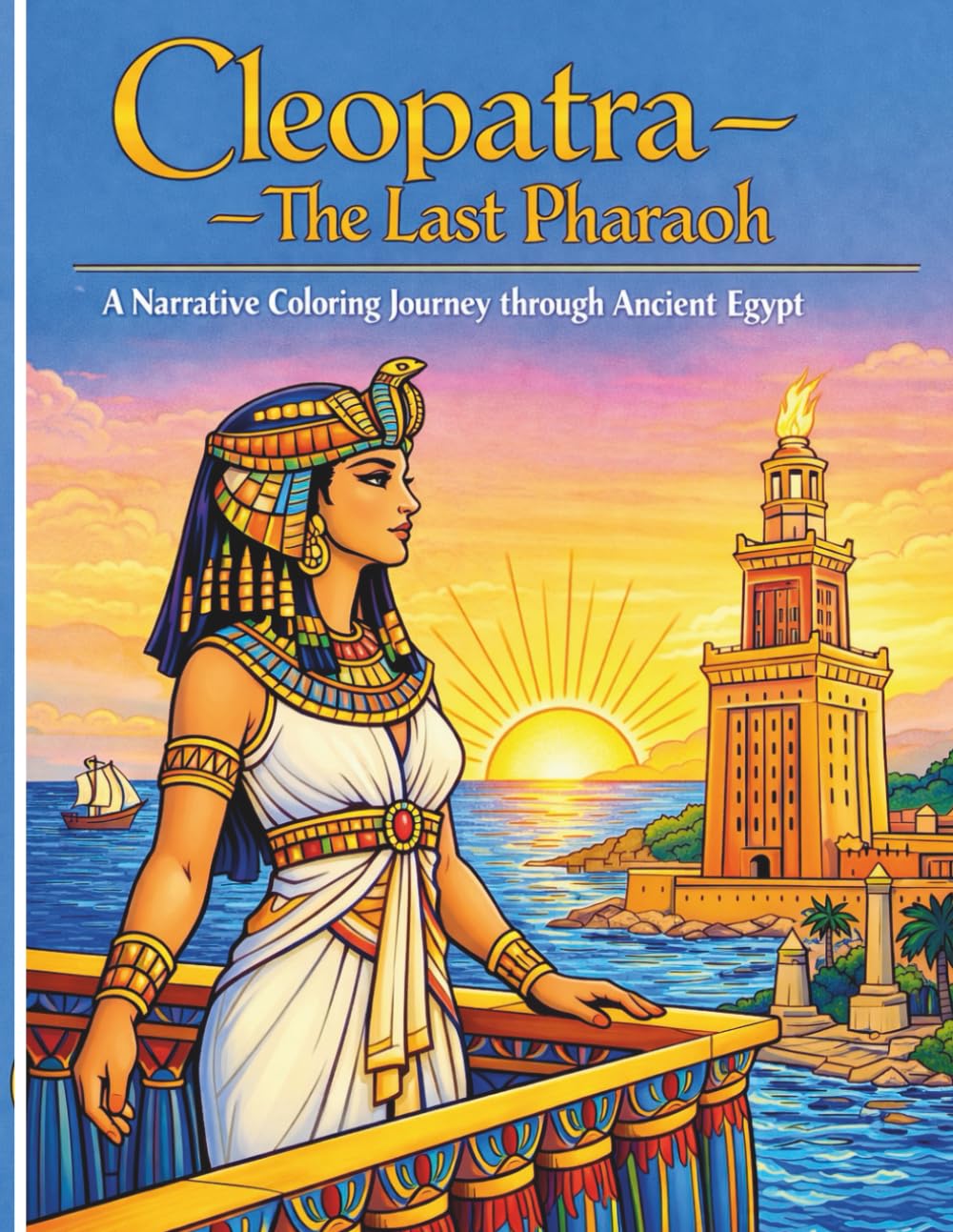Cleopatra – The Last Pharaoh: A Narrative Coloring Journey through Ancient Egypt.