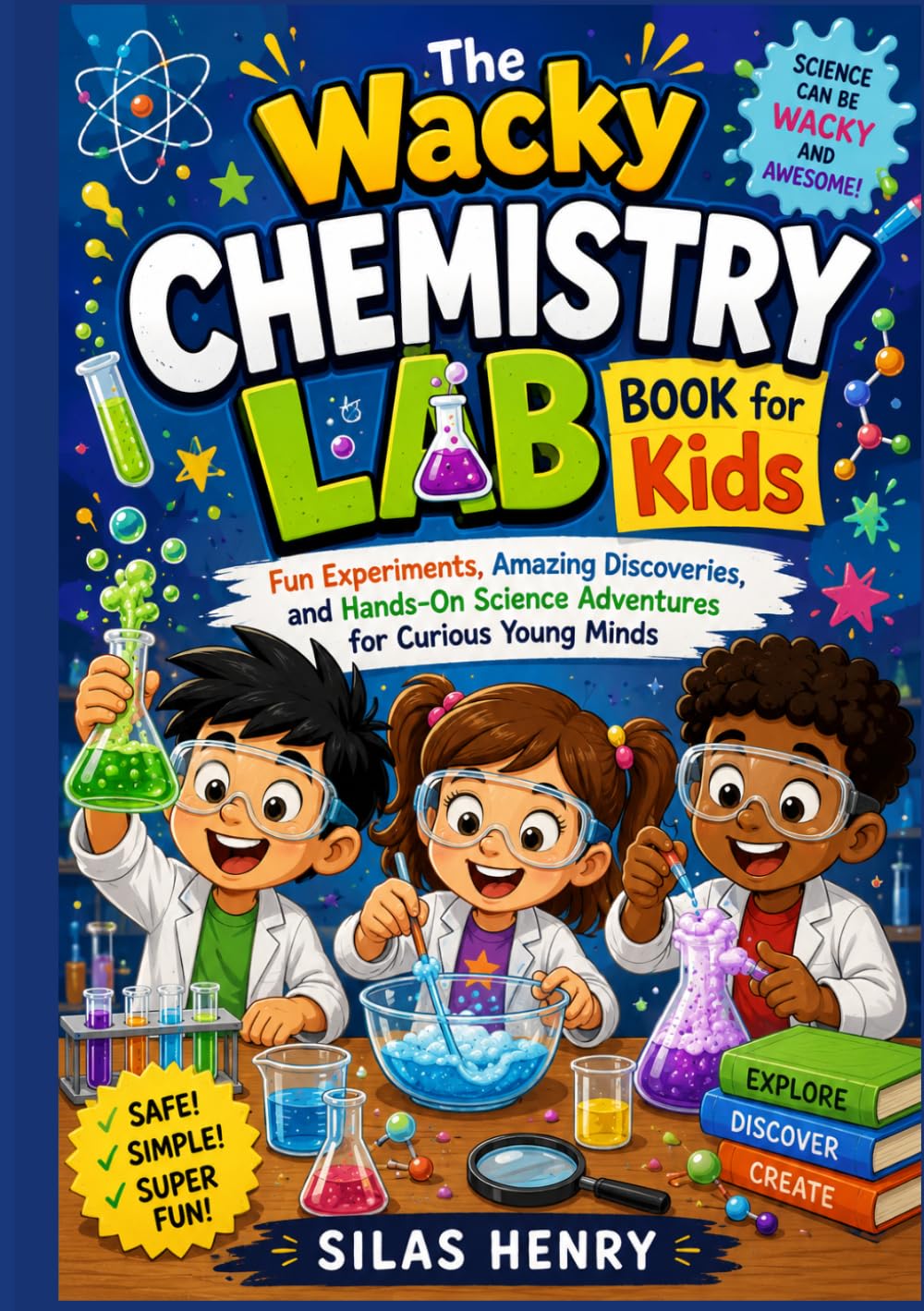 The Wacky Chemistry Lab Book for Kids: Fun Experiments, Amazing Discoveries, and Hands-On Science Adventures for Curious Young Minds