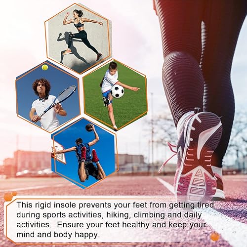 Miniatura 3 de Plantillas de fibra de carbono, 1 par de plantillas rígidas para aliviar el dolor de los dedos del pie artrítico, Hallux rígidus, dedo de morton,