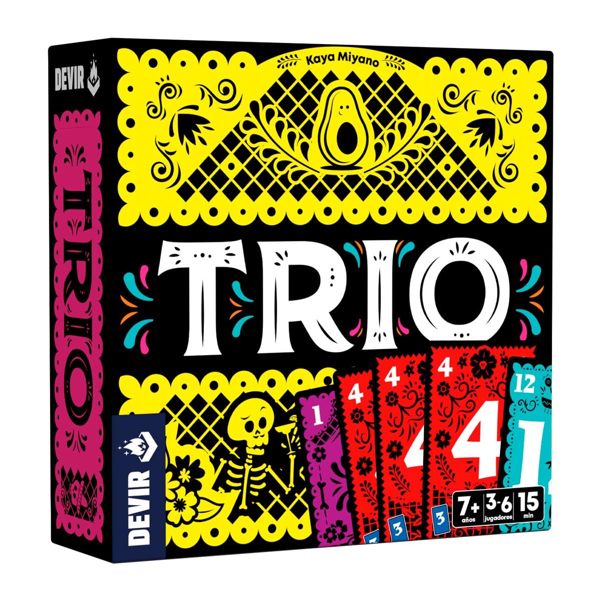 Devir - Trio, Spanish Version, Party Game, Cards, Game with Friends, Fast and Fun (BGTRISP)