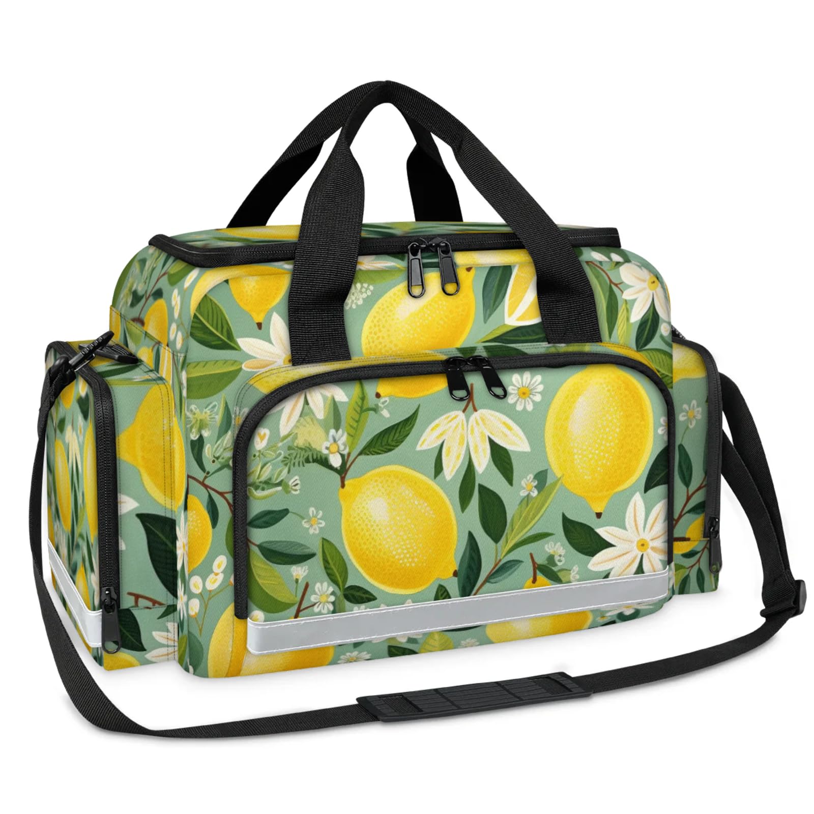 GzLeyigou First Aid Bags Empty, Pickled Lemon Emergency Bag First Aid Kit Multiple Compartment Kit Carrier On Call Trauma Bag For Paramedics Emergency Medical Supplies Kit