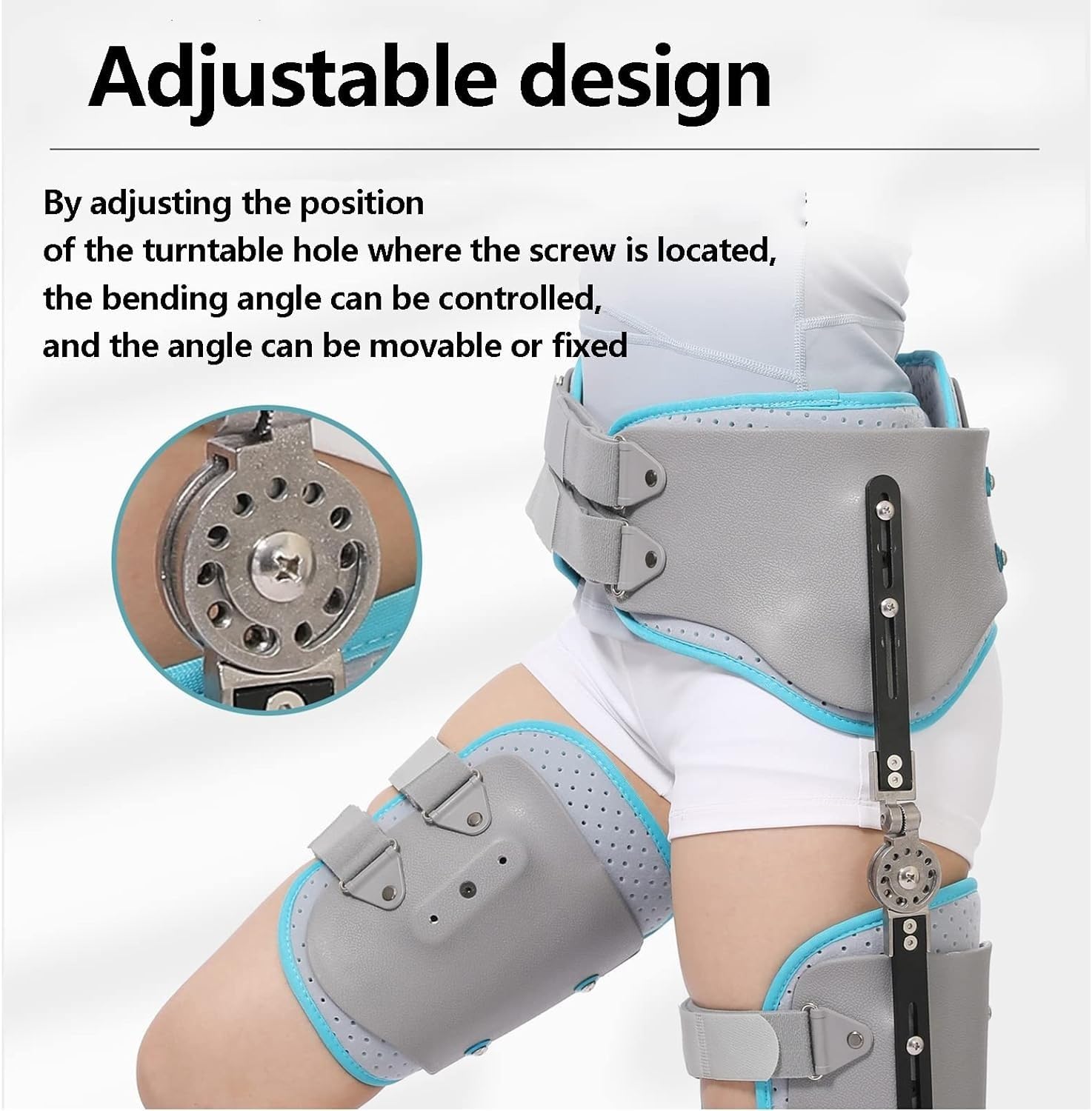 Hüftabduktionsorthese Für Erwachsene, Gelenkige Hüftabduktionsorthese, Postoperativer Hüftprotektor, Stabilisator, Kompressionsstütze Bei Gelenkschmerzen, Hüftstützorthese Bei Zerrungen, Ischias-Schm