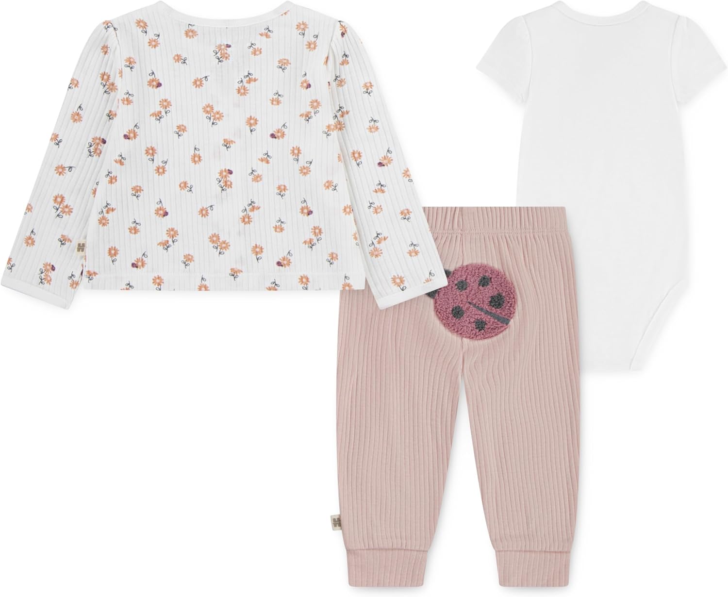 HUGGIES unisex-baby Bodysuit, Sweater and Pants 3-piece Outfit Set - Image 2