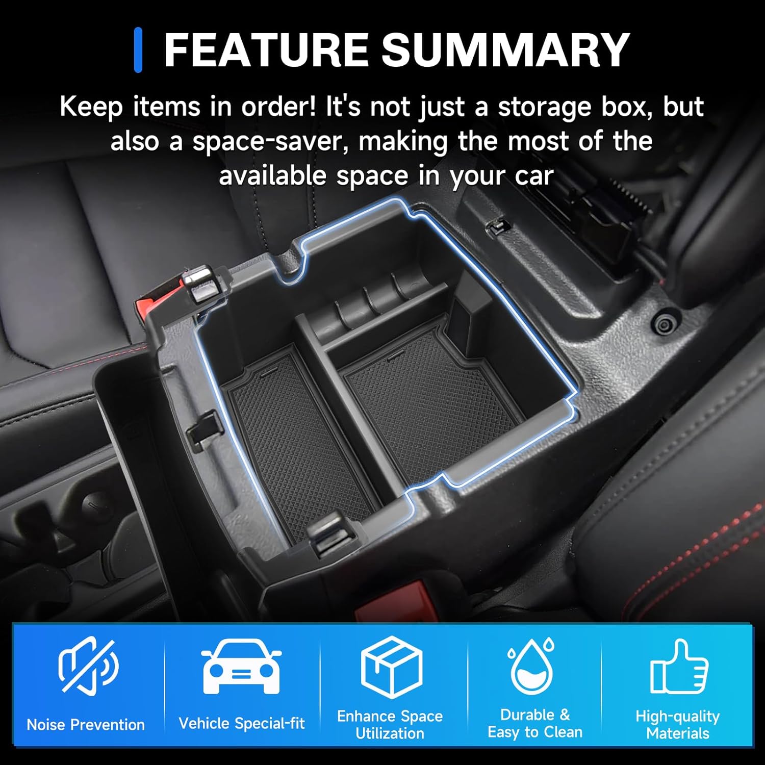 SXCY [3PCS Tray for 2025 2026 Jeep Wrangler Center Console Organizer for 2018-2026 Jeep Wrangler Accessories [2 Armrest Tray+Privacy Storage] 2023 2024 2025 2026 Wrangler Console Organizer