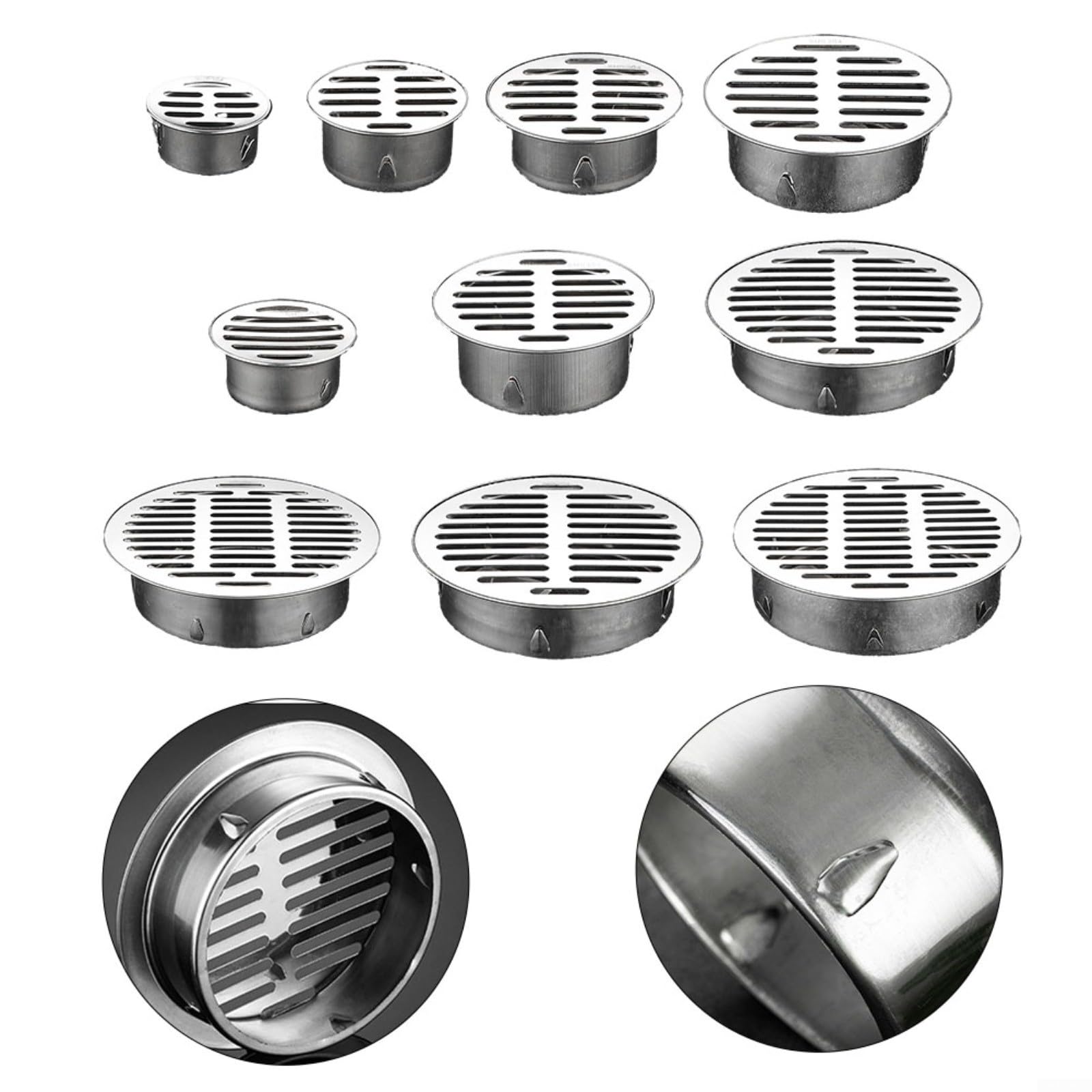 Edelstahl-Bodenablauf Für Außenbereich | 160mm Röhren Für Regenwasserentsorgung