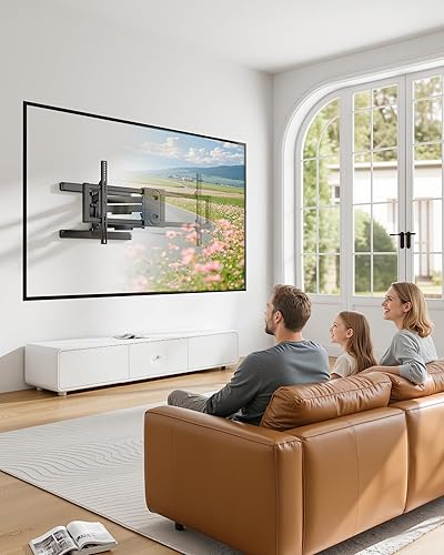 Miniatura 8 de monTEK Soporte de pared para TV de movimiento completo para televisores de 43 a 95 pulgadas, premontado y hasta 150 libras, soporte de montaje de TV
