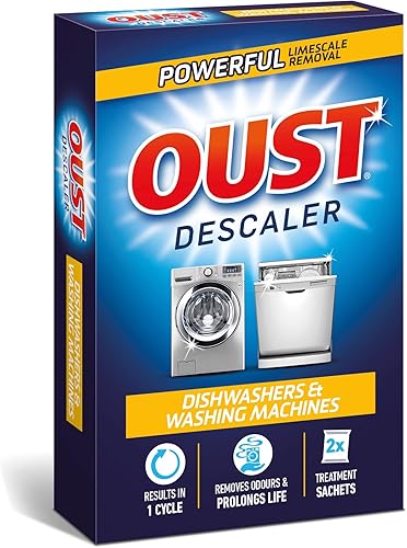 Oust Descalcificador para lavavajillas y lavadora - 2 sobres de 2.65 oz