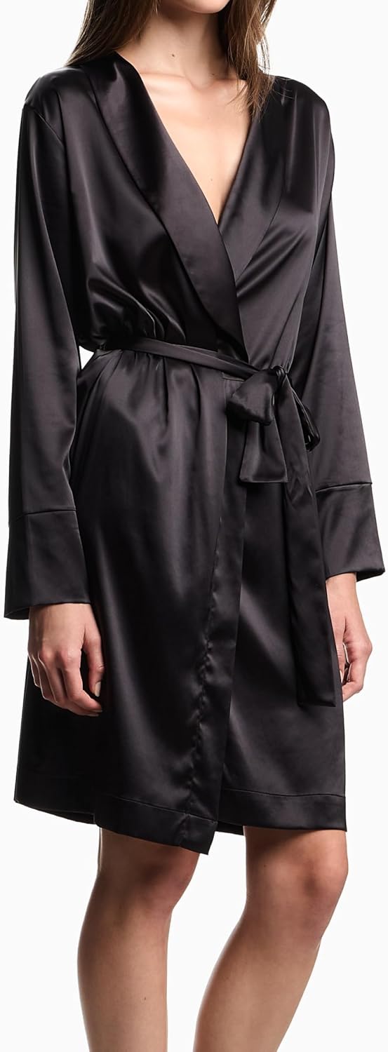 Emporio Armani Women's Satin Lace Robe