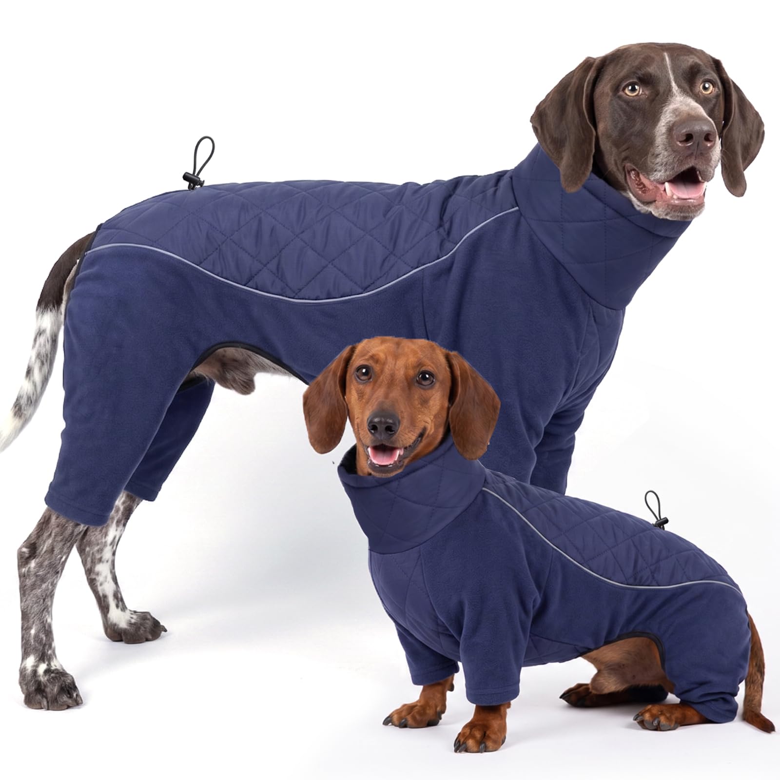 HEYWEAN Dog Fleece Jumper Stretch Winter Coat Warm