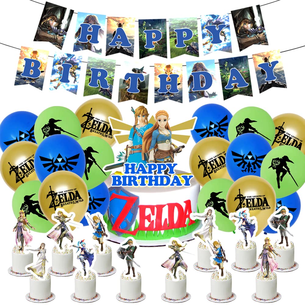 Buy BESTZY The Legend of Zelda Balloons Birthday Decorations Set The