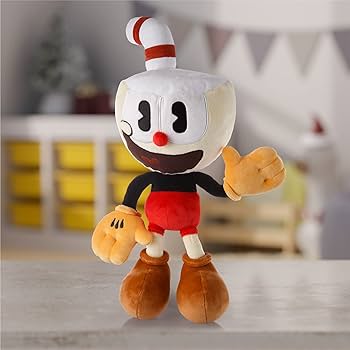 Amazon.co.jp: Mighty Mojo Cuphead ぬいぐるみ 15インチ