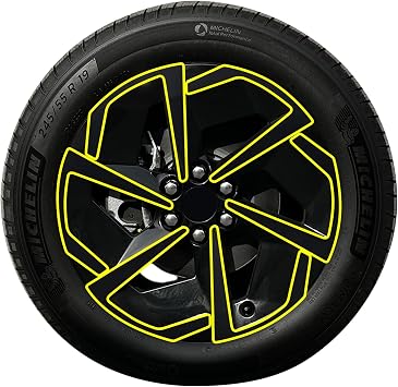 BOGAR TECH DESIGNS for Chevrolet Equinox EV 2024-2026 Wheel Rim Chrome Delete Precut Vinyl Trim Overlay, Gloss Black Blackout Look