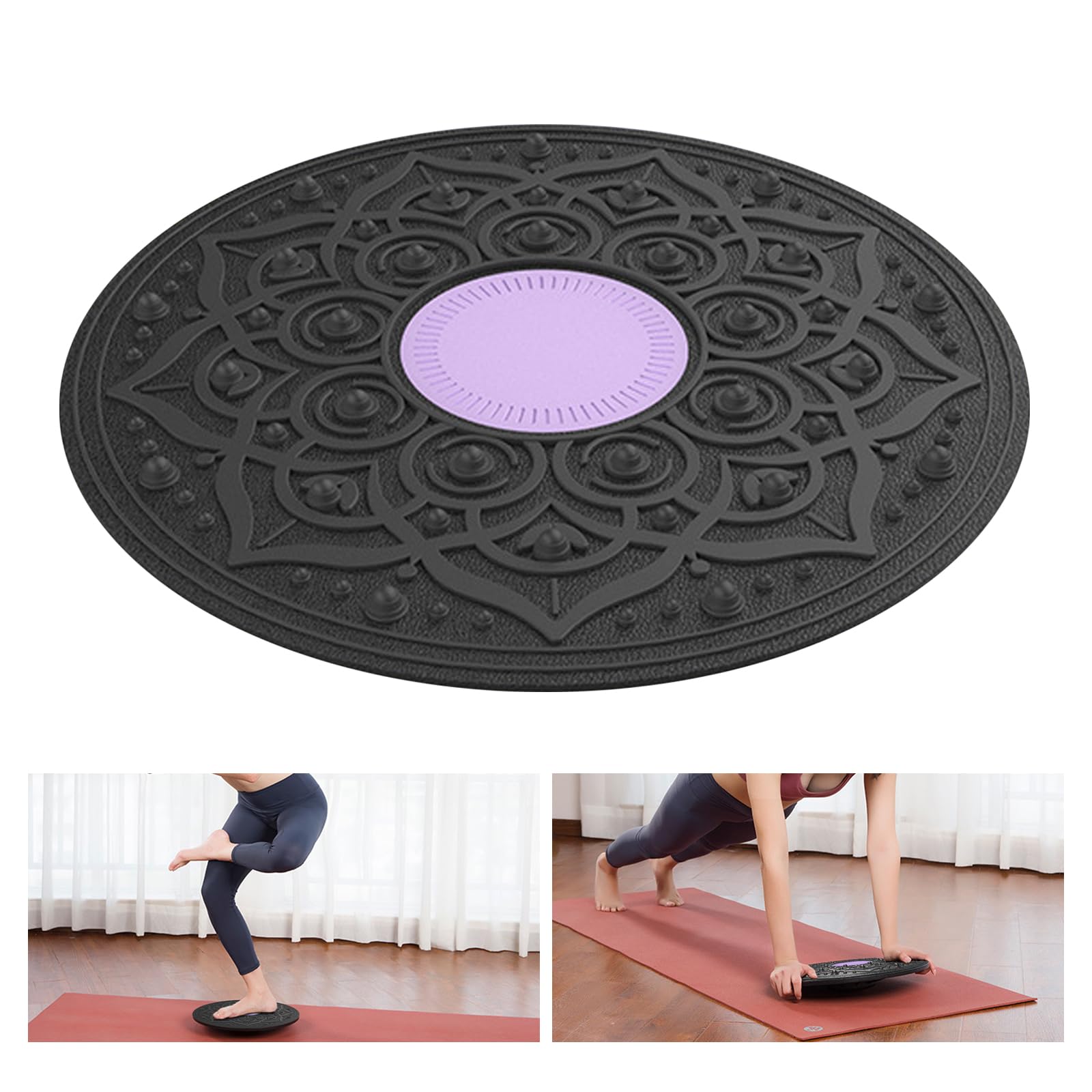 Balance Board,Planche d'Équilibre de 30 Cm avec Base Antidérapante, Planche d'Équilibre pour La Rééducation Et Le Fitness, Améliore l'Équilibre, Convient aux Adultes Et aux Enfants