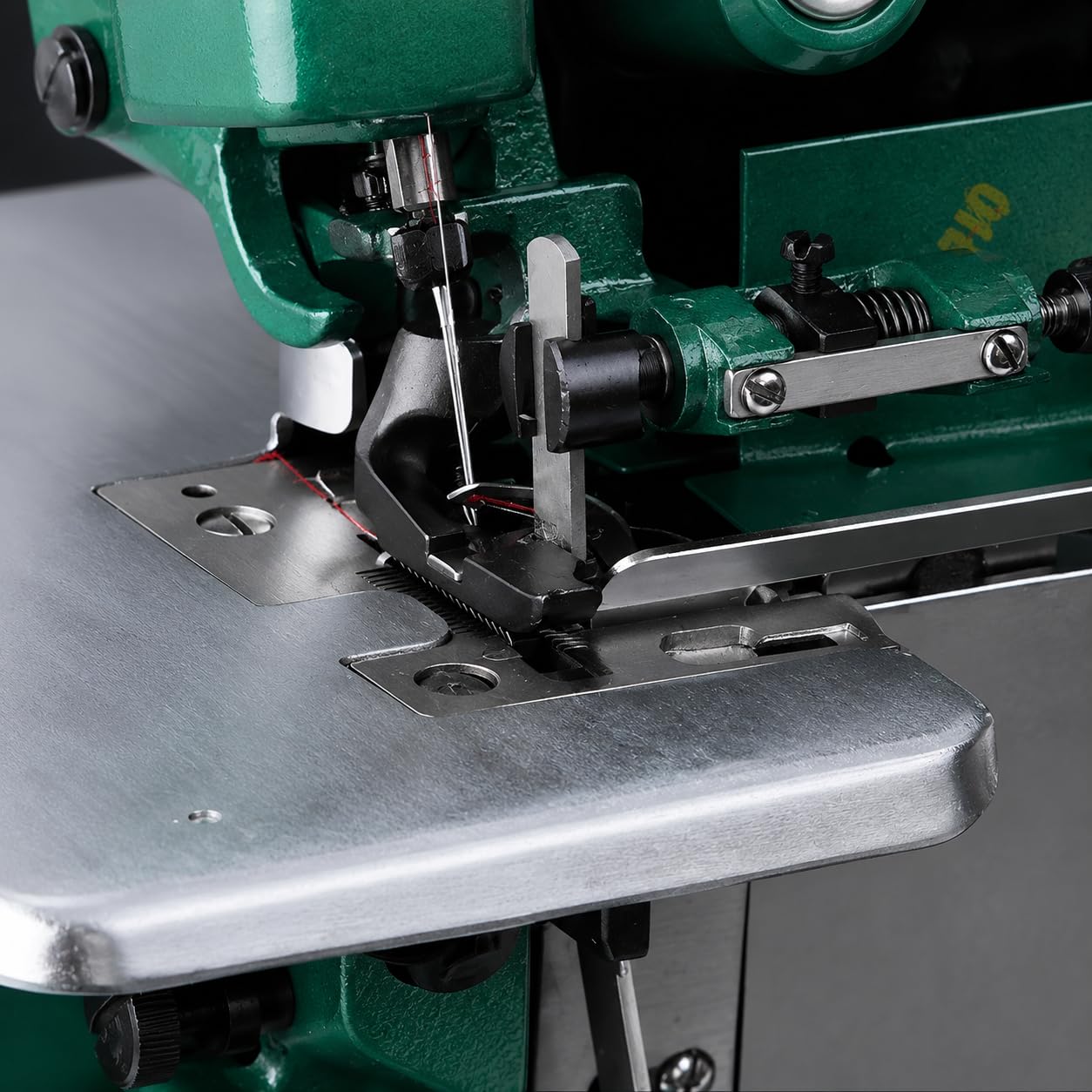 Macchina da cucire Overlock Serger ad alta resistenza - Overlocker con telaio in metallo con funzione di cucitura a mano per pelle e tessuti spessi
