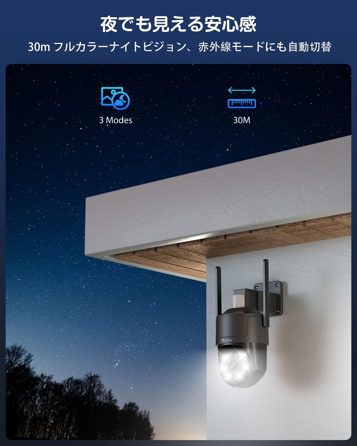 Ctronics 4K Outdoor Camera 5G WiFi, Night Vision Color/IR Starlight 30m | Person/Vehicle/Animal Detection, Auto-Tracking, Red-Blue Lights & Siren, 8 Positions, APP/PC, TF 256GB/FTP/NAS