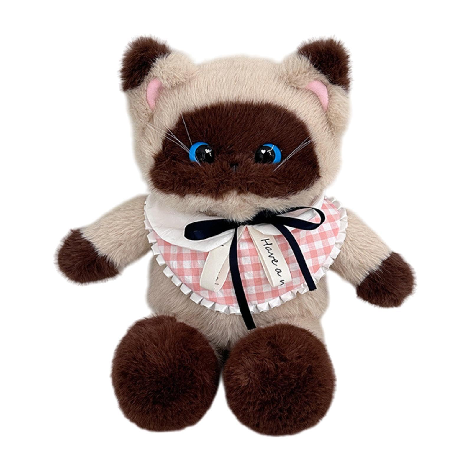 HEAVENGLOW Cute Cat Stuffed Backpack Lifelike Travel Daypack for Pet Lovers Adults Kids Beige Brown|1 Backpack|Clothing, Shoes & Accessories-picture-18