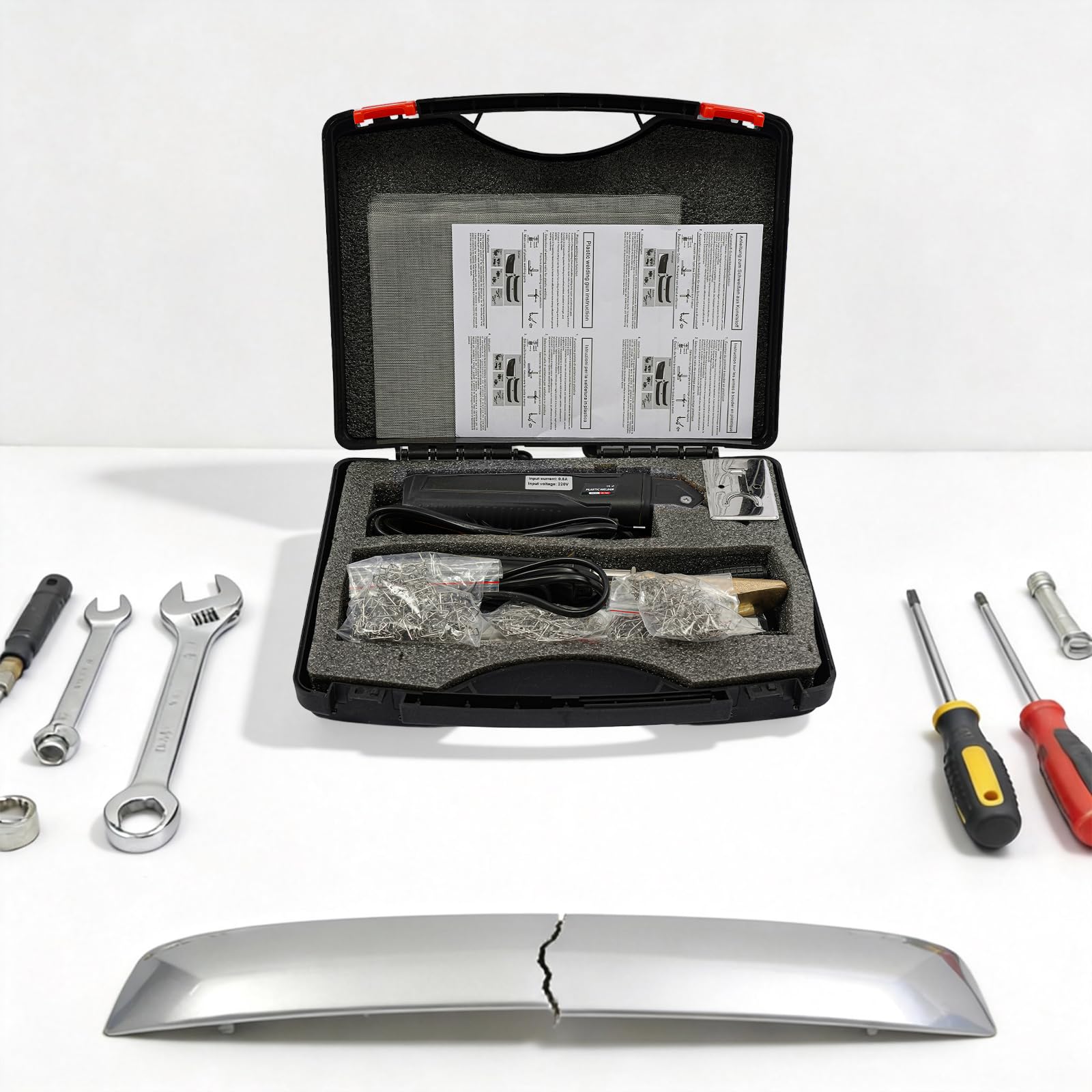 Kit di saldatura in plastica 35W 800°F multifunzione | per riparazione paraurti