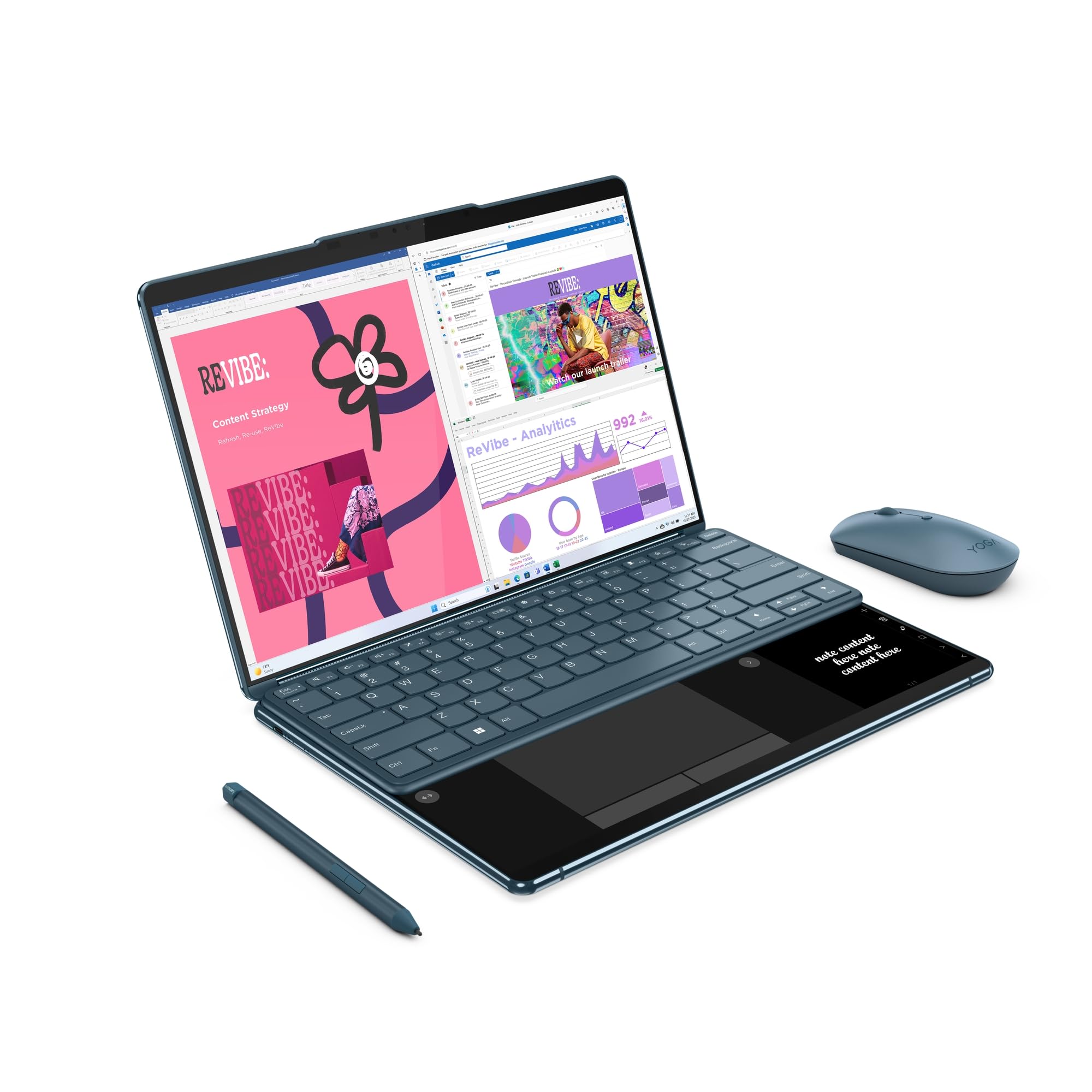 Notebook Lenovo Yoga Book 9 Intel Core Ultra 7 16GB 512GB 13