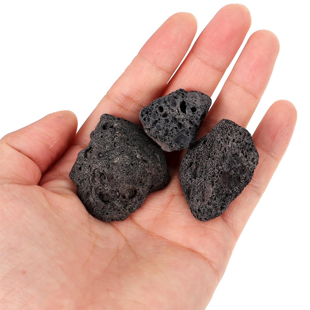 Amazon.co.jp: JEWEDECO 火山溶岩石 多孔質で通気性良好な軽量黒火山岩