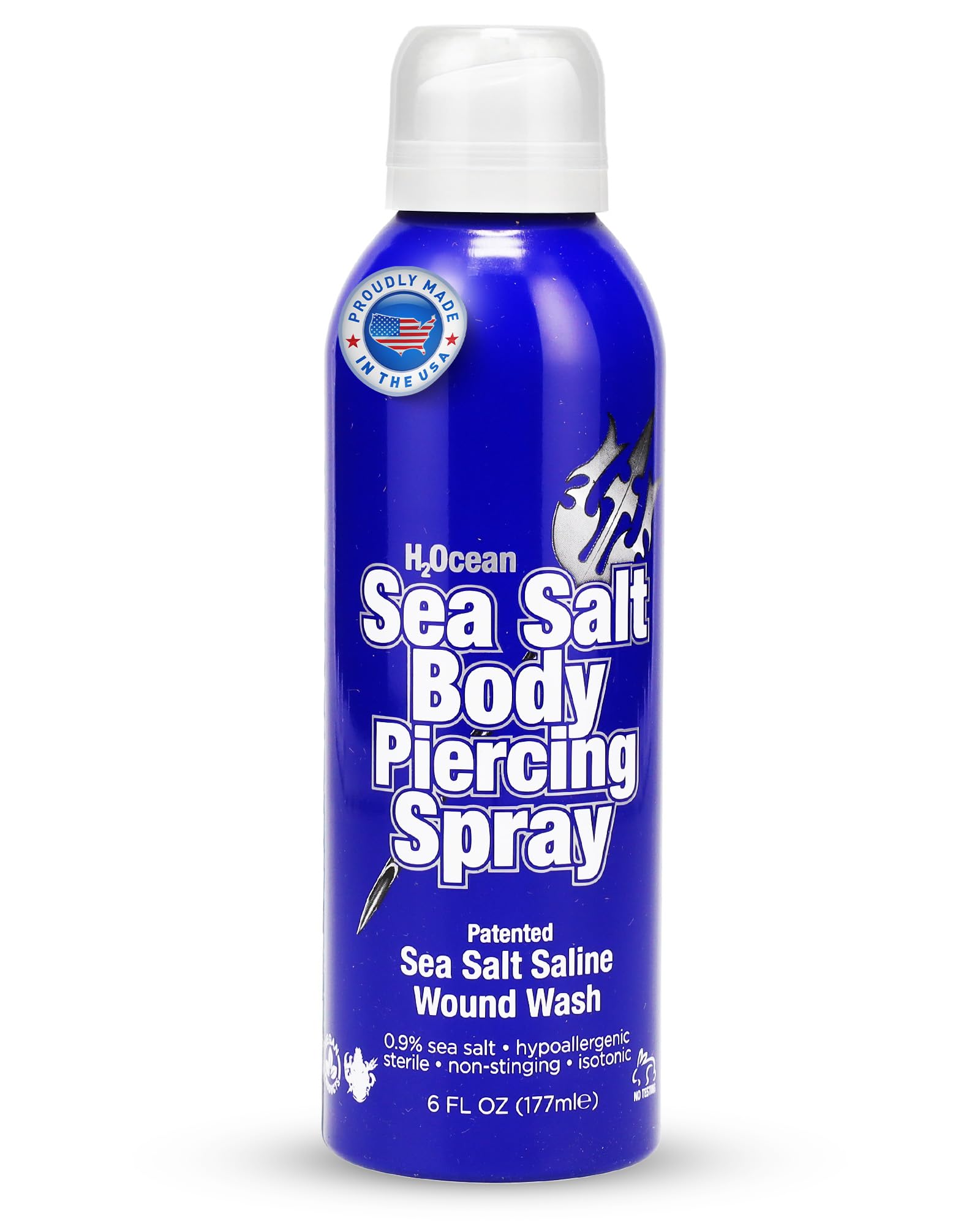 Amazon.com: H2Ocean Sea Salt Body Piercing Spray - Saline Piercing