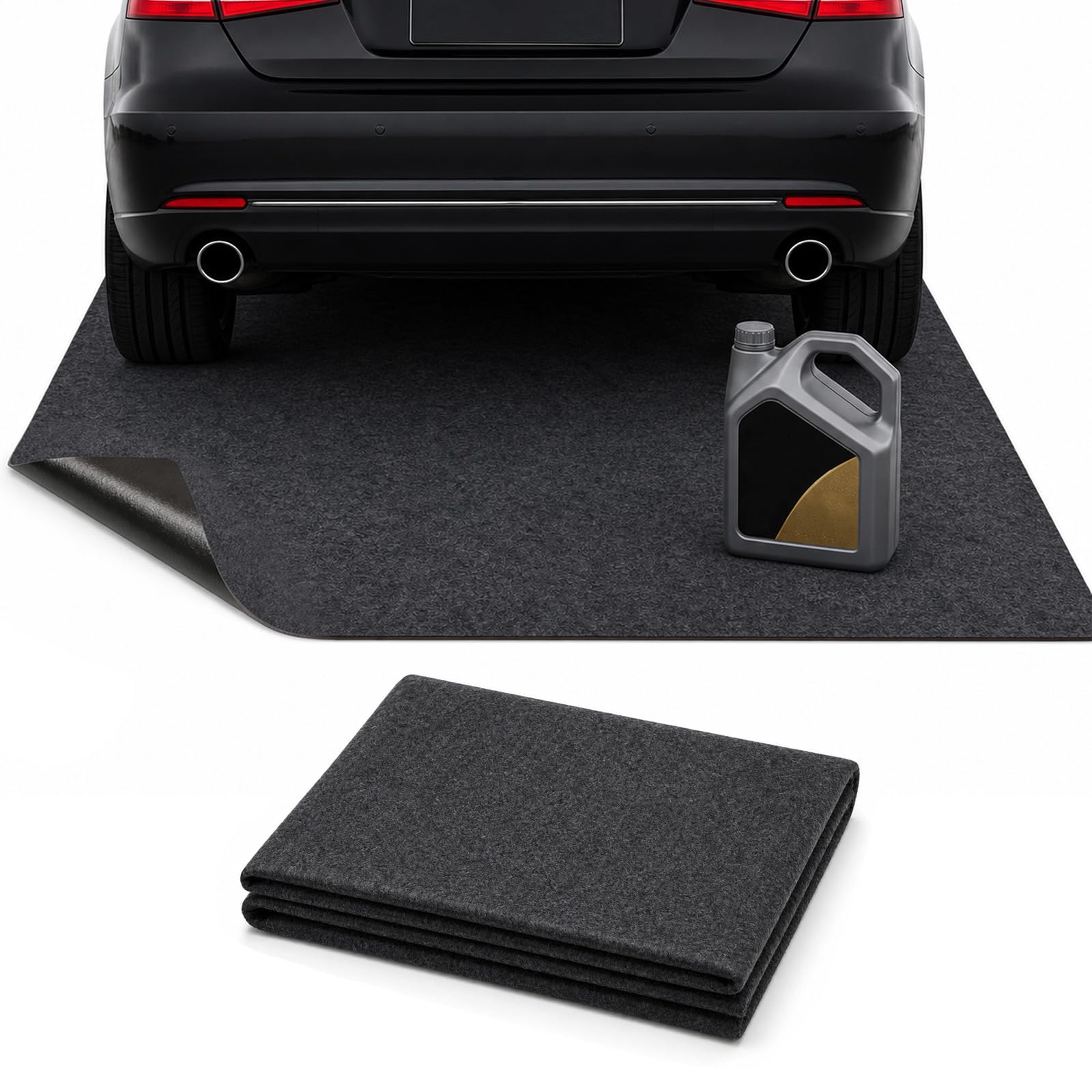 Tappeto per Garage 100x200 cm, Assorbente Olio Per Garage, Riutilizzabile Per Banco Da Lavoro, Tappeto Assorbente Olio Pavimento Garage per Moto