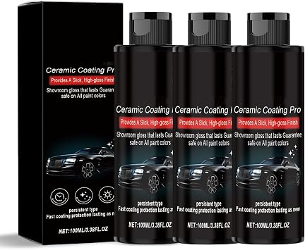 Nano Quick Coat Restore, 100ml 3 in 1 High Protection Car Coating Sprays, Quick Effect Coating Agent for Cars, Waterless Wash & Coating Spray for Shine and Protection 3PC