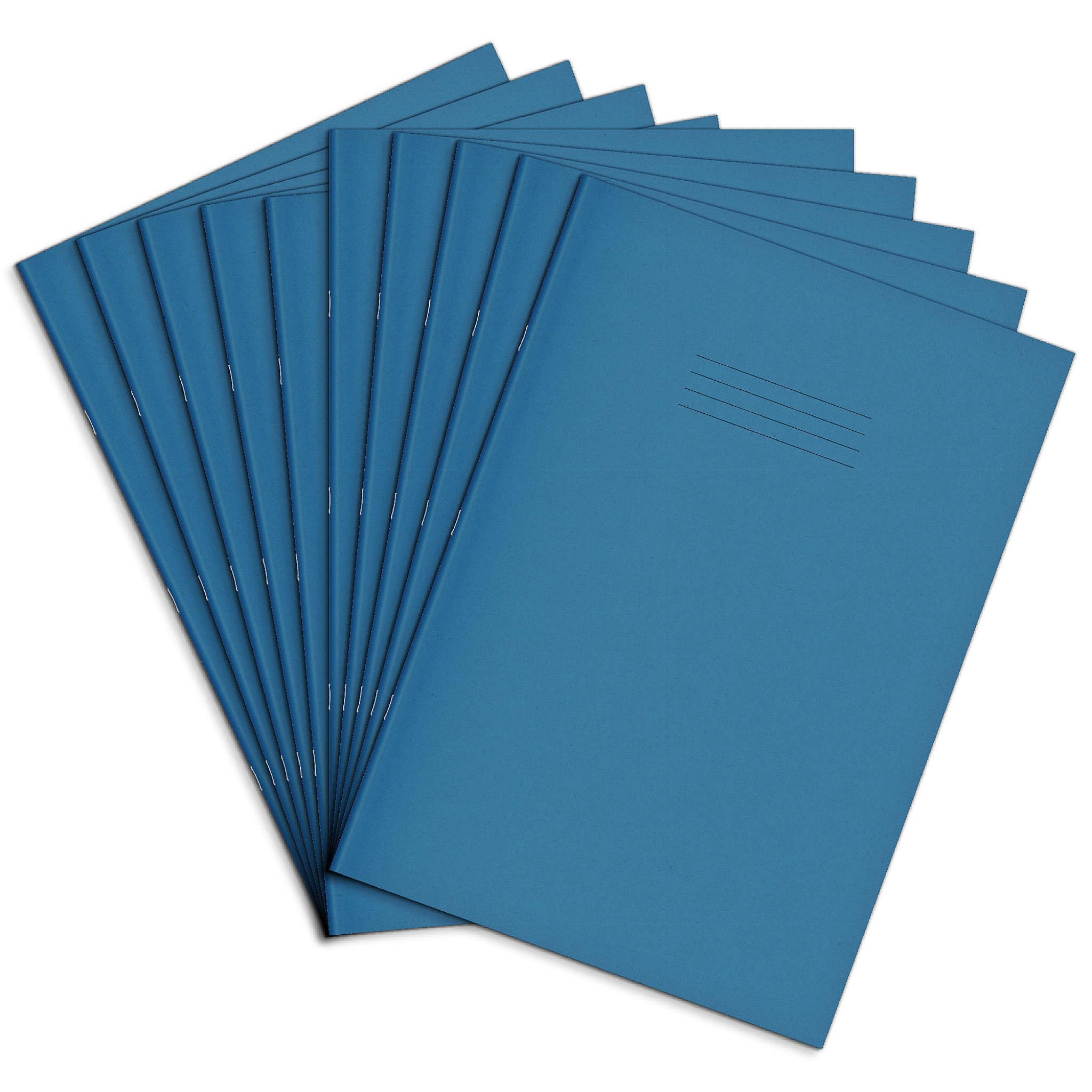 Rhino Oversized Exercise Books, 80-Page/Blank Paper Notebook, 50-Pack, 13 x 9 Writing Book, Office & School Stationery Supplies, Light Blue — image 1