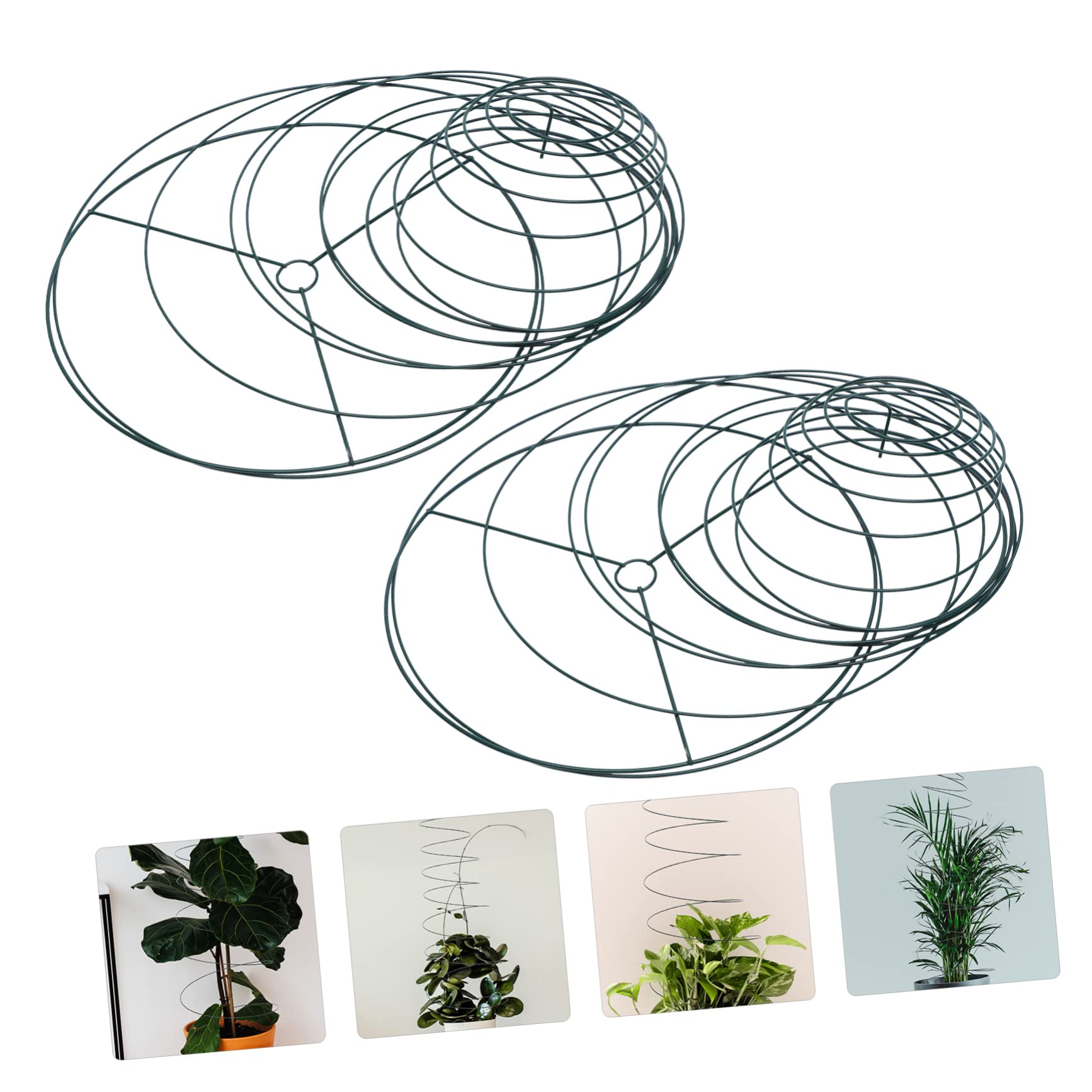 Poteaux de Support Spiralés pour Plantes Grimpantes 2 Pièces