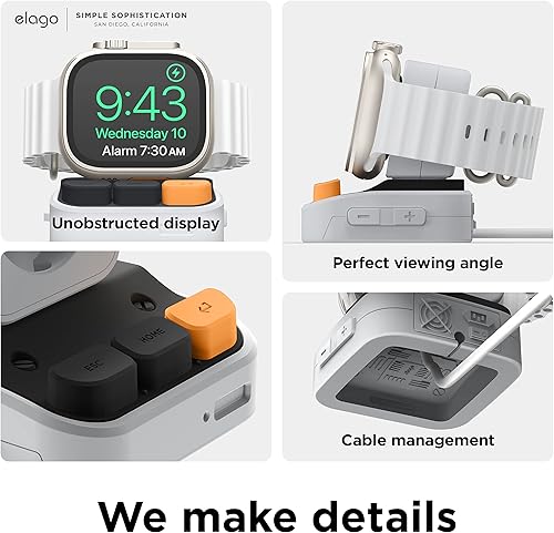 Miniatura 6 de elago Soporte W9 compatible con Apple Watch Ultra3Ultra2Ultra1110987654321SE3SE2SE1 (1.929 in, 1.811 in, 1.772 in, 1.732 in, 1.654 in, 1.614 in,