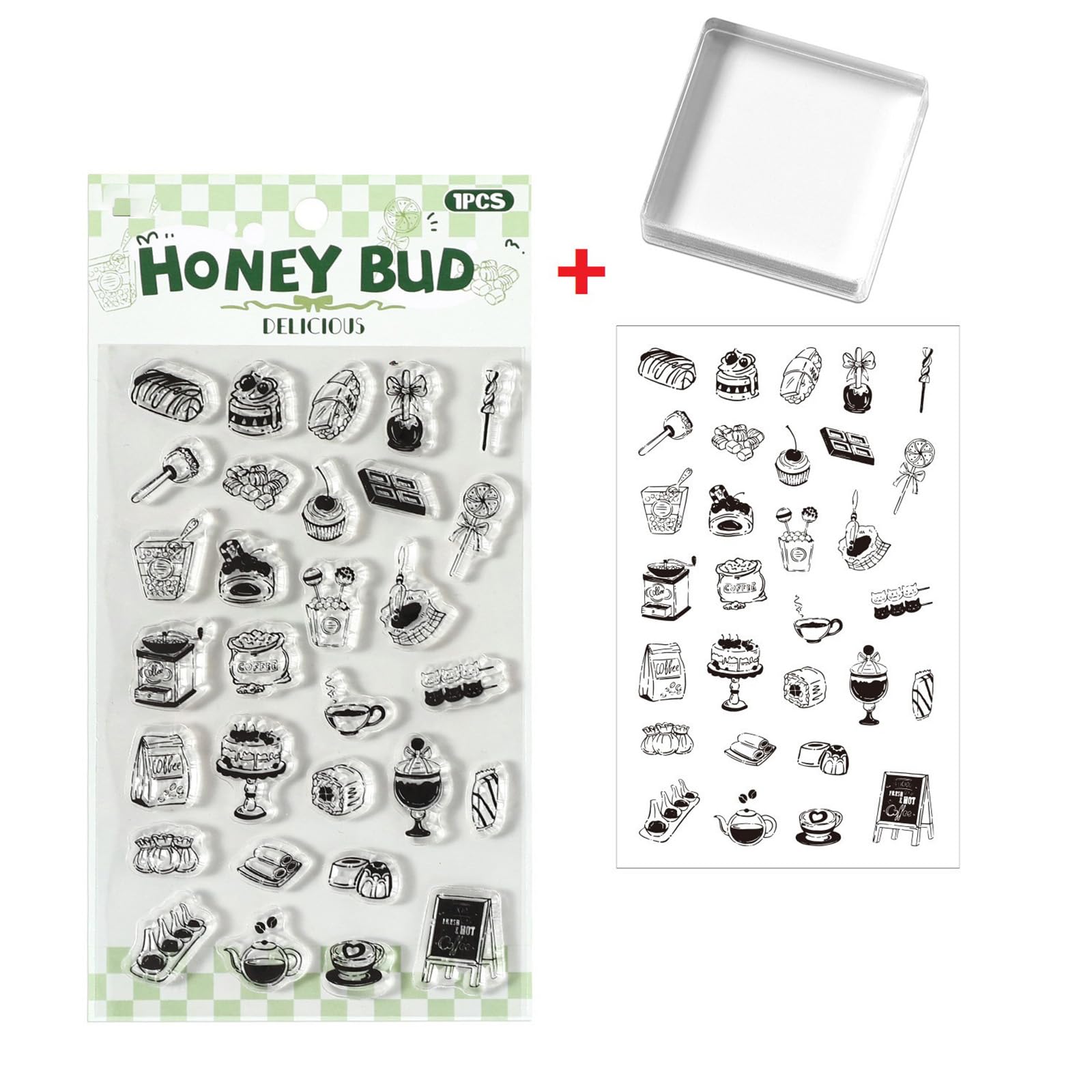 Journaling Stamper Clear Silicone Stamper with Comfortable Grip Acrylic Handle for Journal Diary Notebook Scrapbooking Scrapbooking Postage