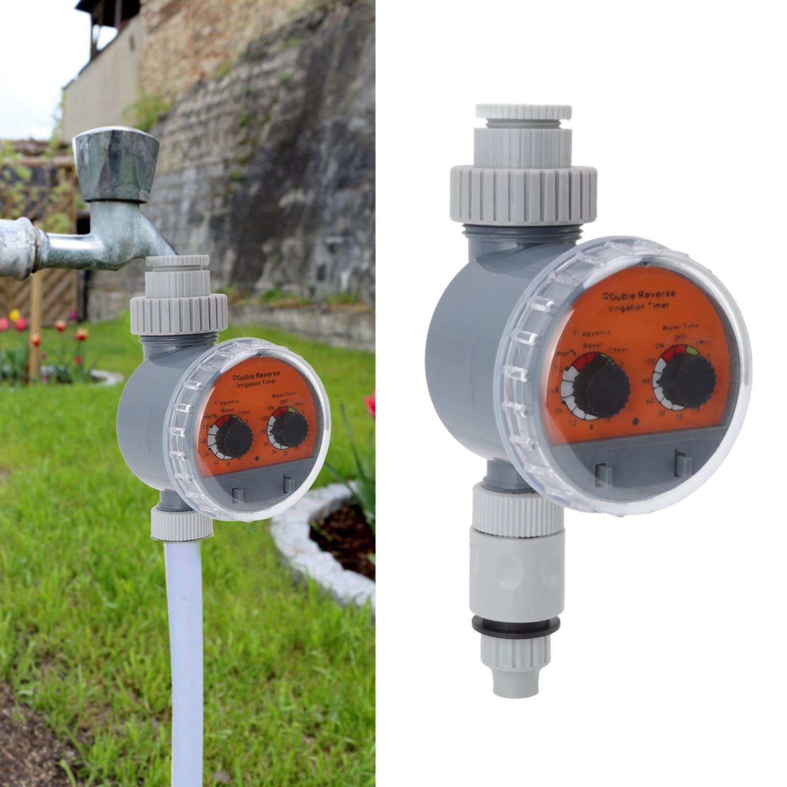 IP67 Wodoodporny Automatyczny Bezciśnieniowy Zegar Nawadniający Timery Węża do Podlewania Timer Zraszaczy Inteligentny Sterownik Nawadniania Timer do Ogrodu Trawnik Patio Farm