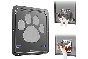 NAMSAN Cat Door for Screen Door - Flap Opening 8 x 10 inches