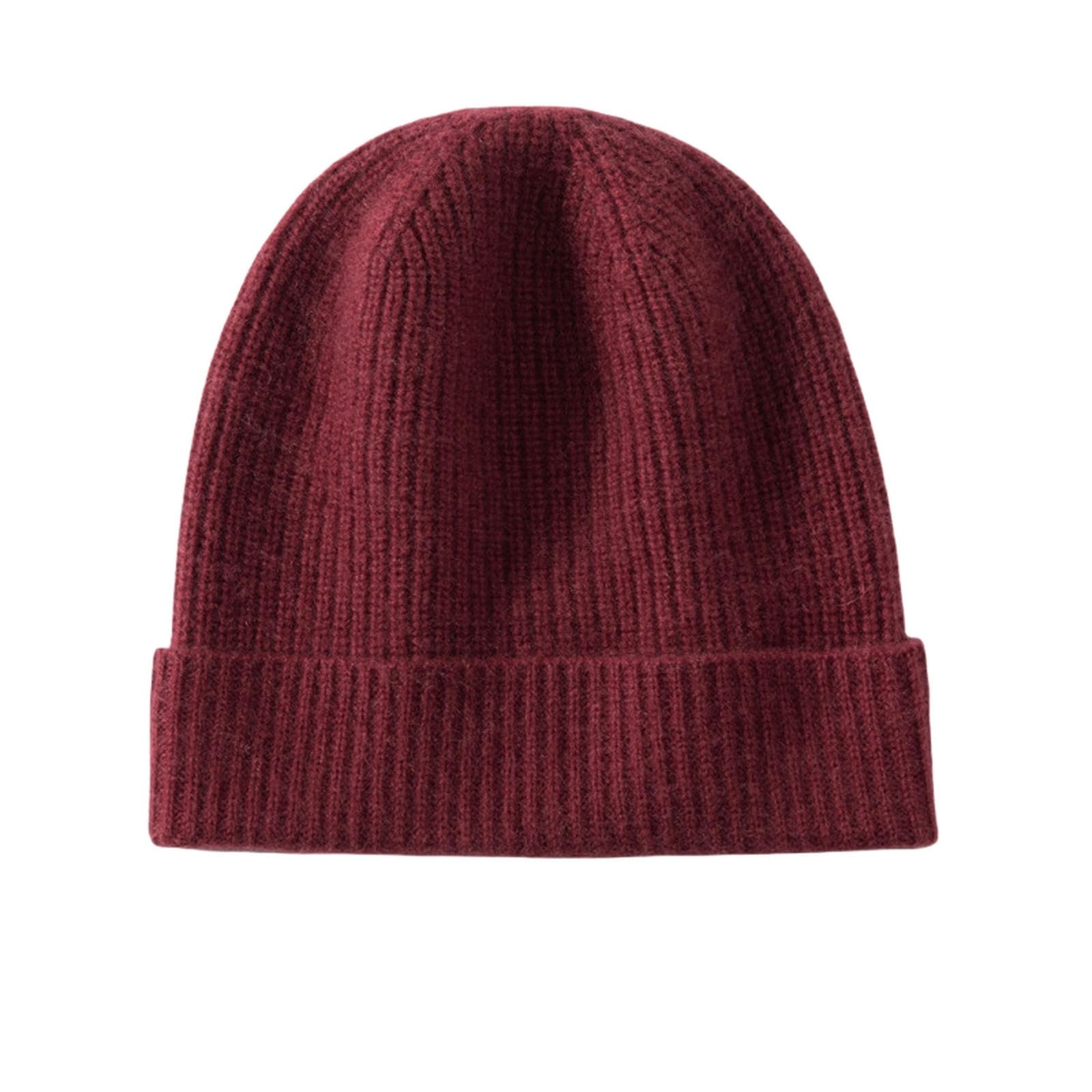 Gorro Invierno Mujer Sombreros De Punto De Lana con Volantes Masculinos Y Femeninos, Sombreros De Invierno Neutros con Volantes Diarios Elásticos, Suaves Y Cálidos-Marrón-Código Medio