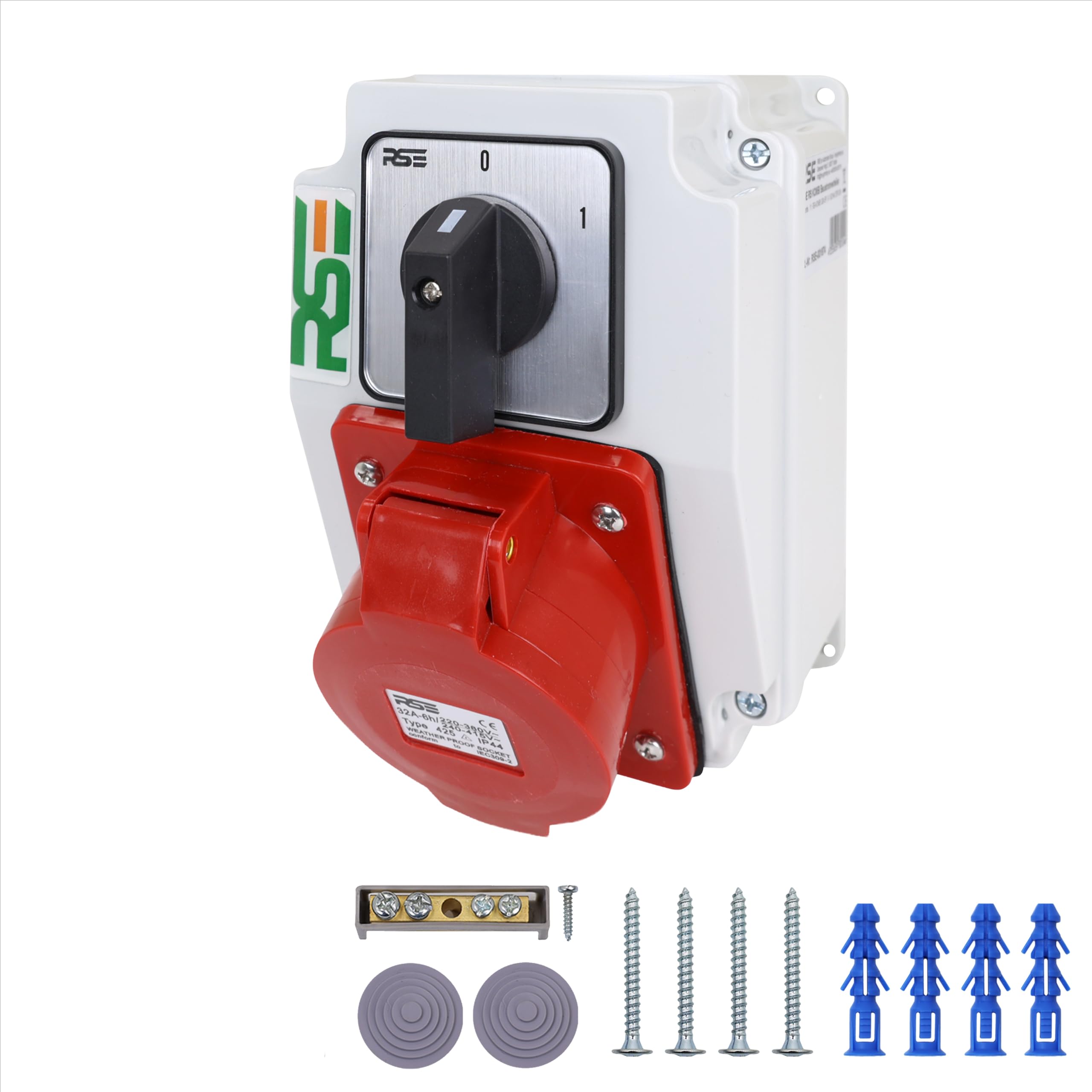 Doktorvolt Stroomverdeler TD met Mennekes stopcontacten, 6 x