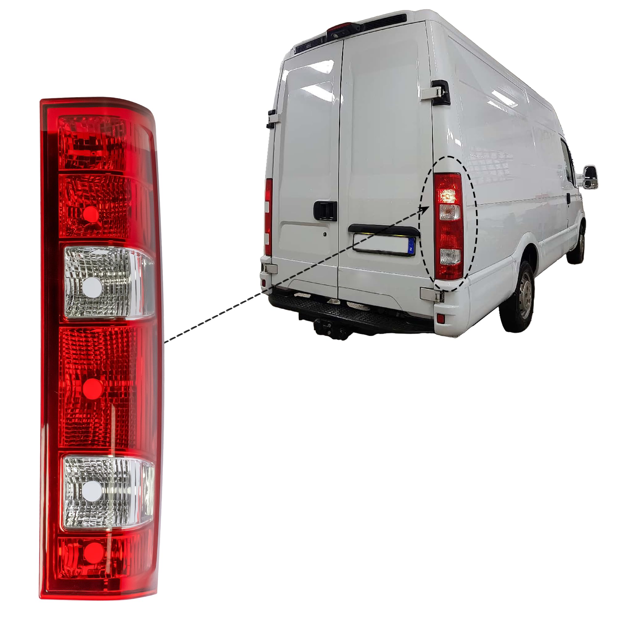 LONGLING Luz Trasera Derecha Faro Trasero Para IVECO Daily IV V 2006-2013