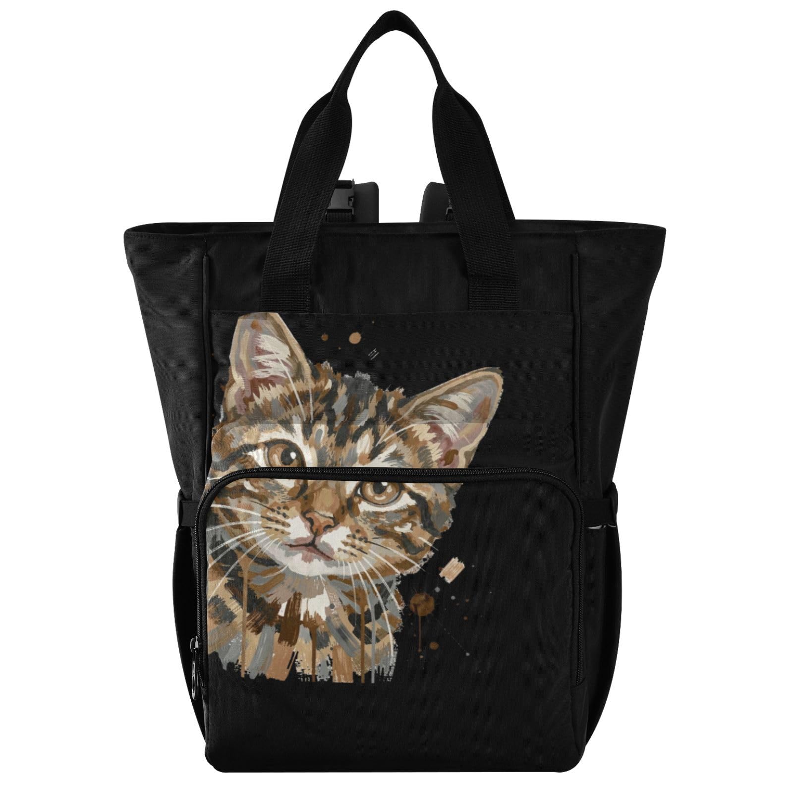 GuoChe Dobby - Mochila para pañales de nailon con múltiples bolsillos