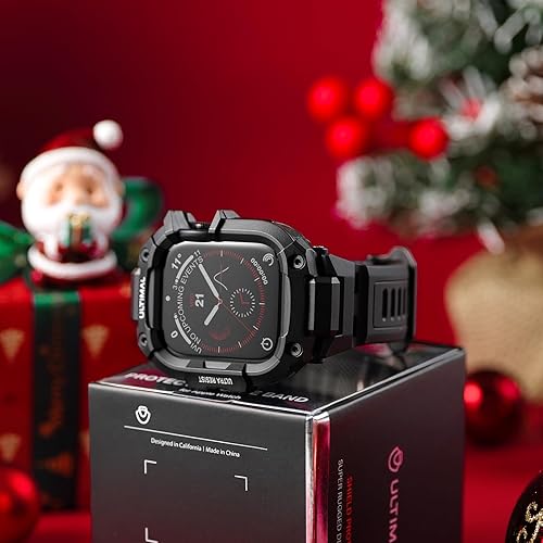 Miniatura 2 de ULTIMAL Correa resistente con funda para Apple Watch Ultra 321 (1.732 pulgadas) y SE 321 y Series 11 10 9 8 7 6 5 4 (1.732 pulgadas1.732