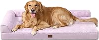 Vista 34 de EHEYCIGA Cama ortopédica XL para perro de espuma viscoelástica, cama lavable para perro con forro impermeable y funda extraíble, sofá extragrande