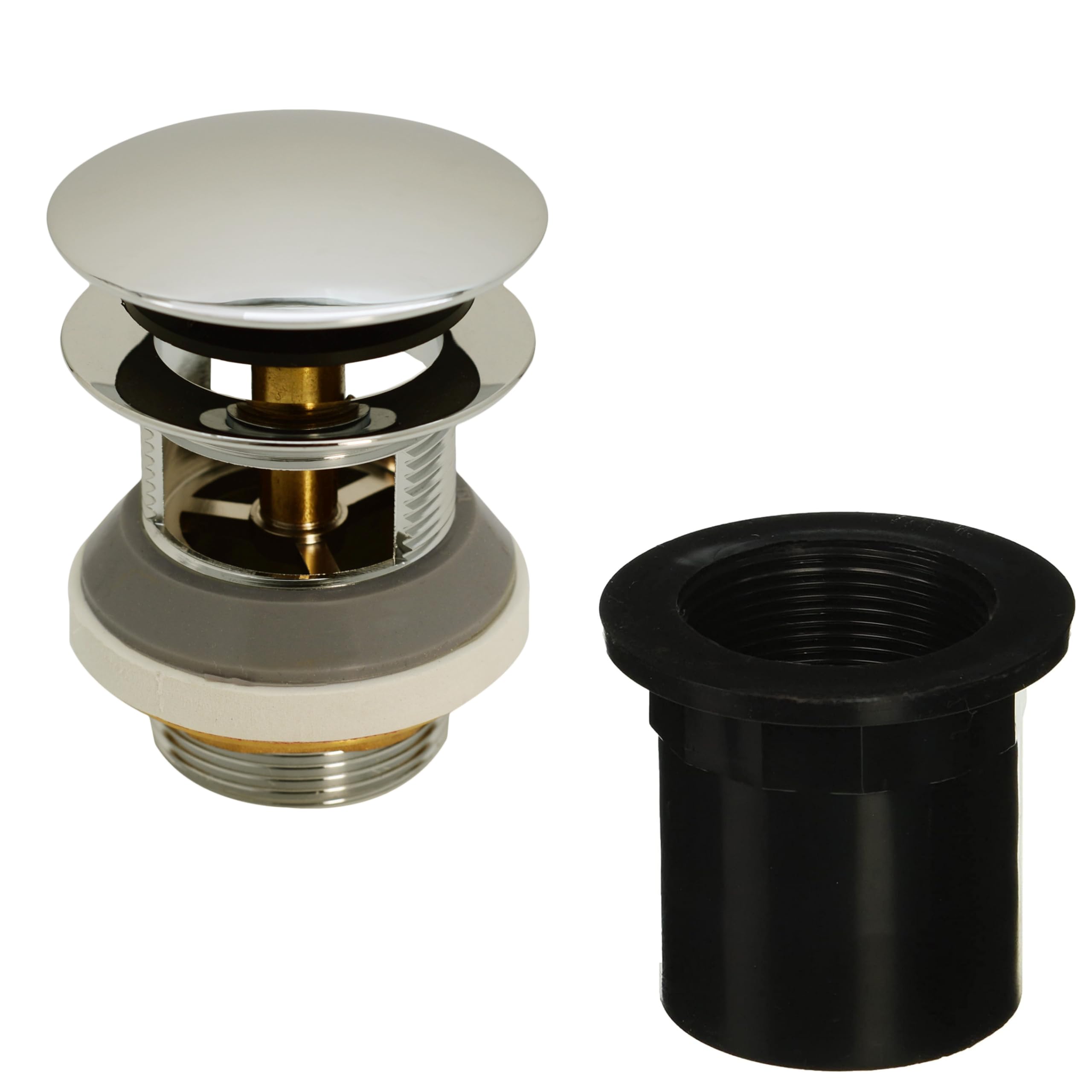 Drain de baignoire à trop-plein intégré en laiton Westbrass A98LTBAA-05 avec filetage NPSM